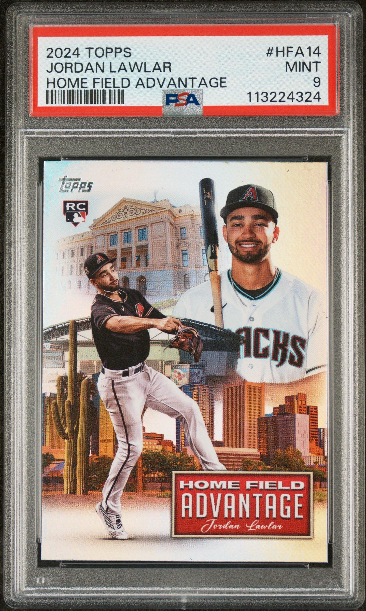 2024 Topps Home Field Advantage Hfa14 Jordan Lawlar PSA 9