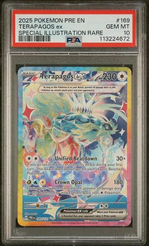 2025 Pokemon Pre En-prismatic Evolutions 180 Terapagos Ex
