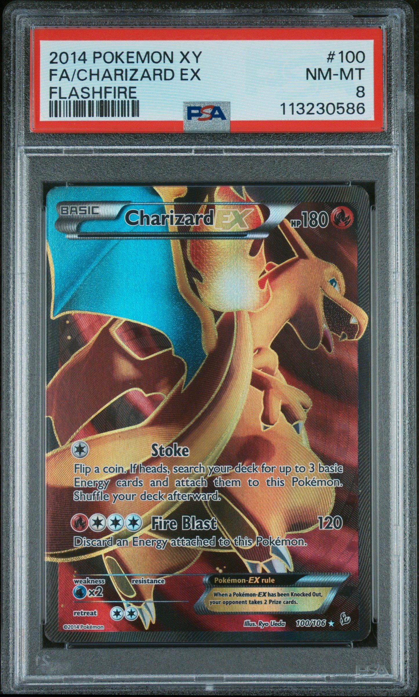 2014 Pokemon Xy Flashfire 100 Full Art/charizard Ex PSA