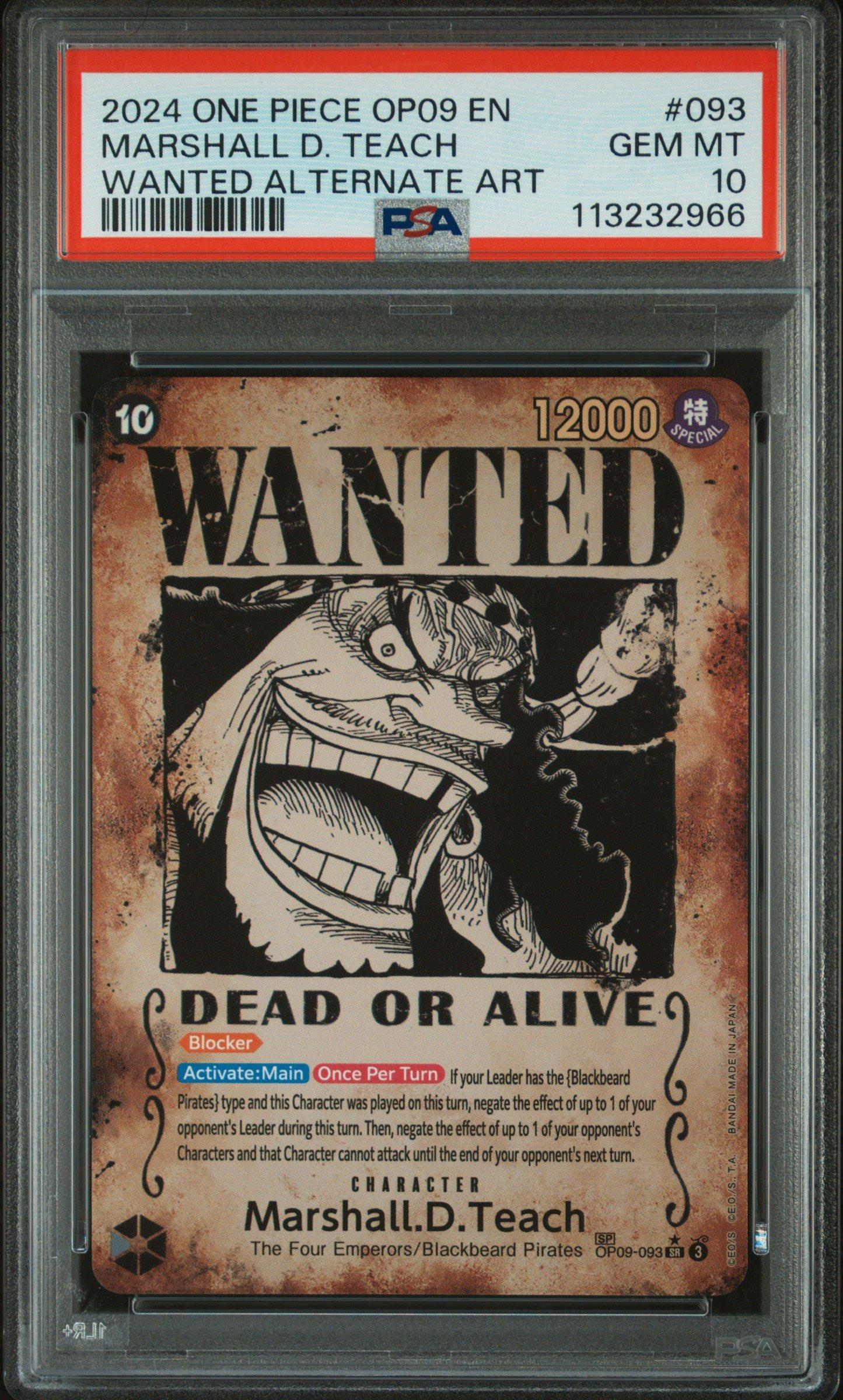 2024 One Piece Op09-emperors In The New World 093 Marshall D