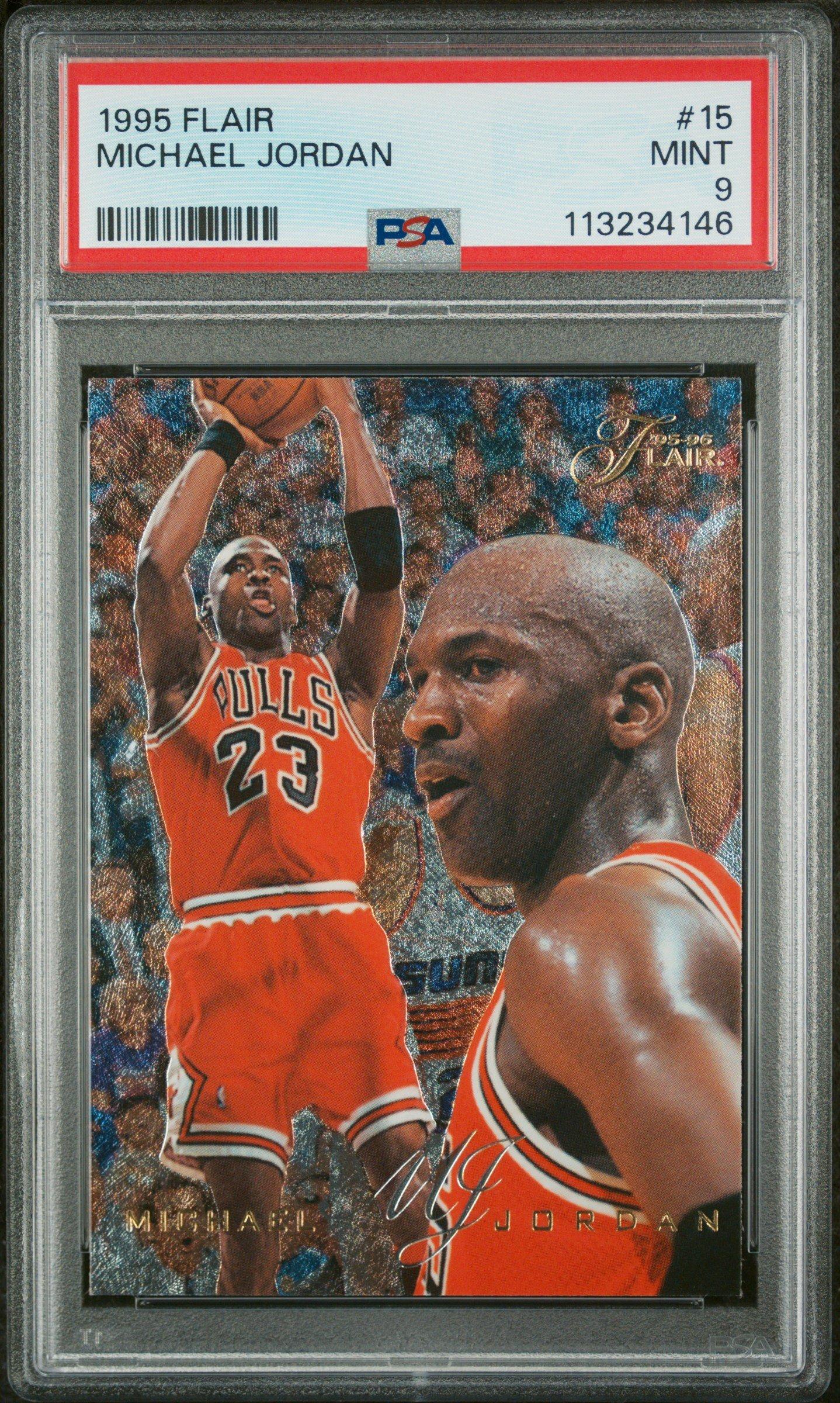 1995 Flair 15 Michael Jordan PSA