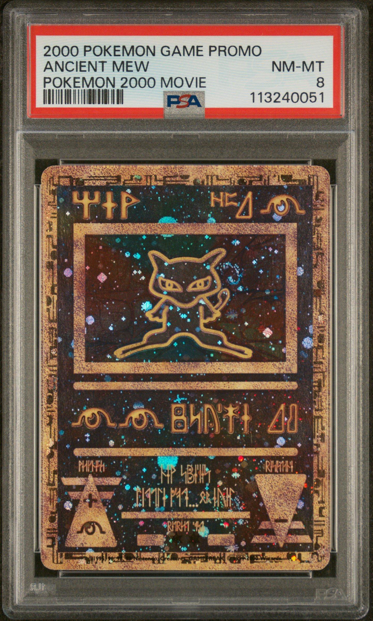 2000 Pokemon Game Movie Ancient Mew Pokemon 2000 Movie PSA 8