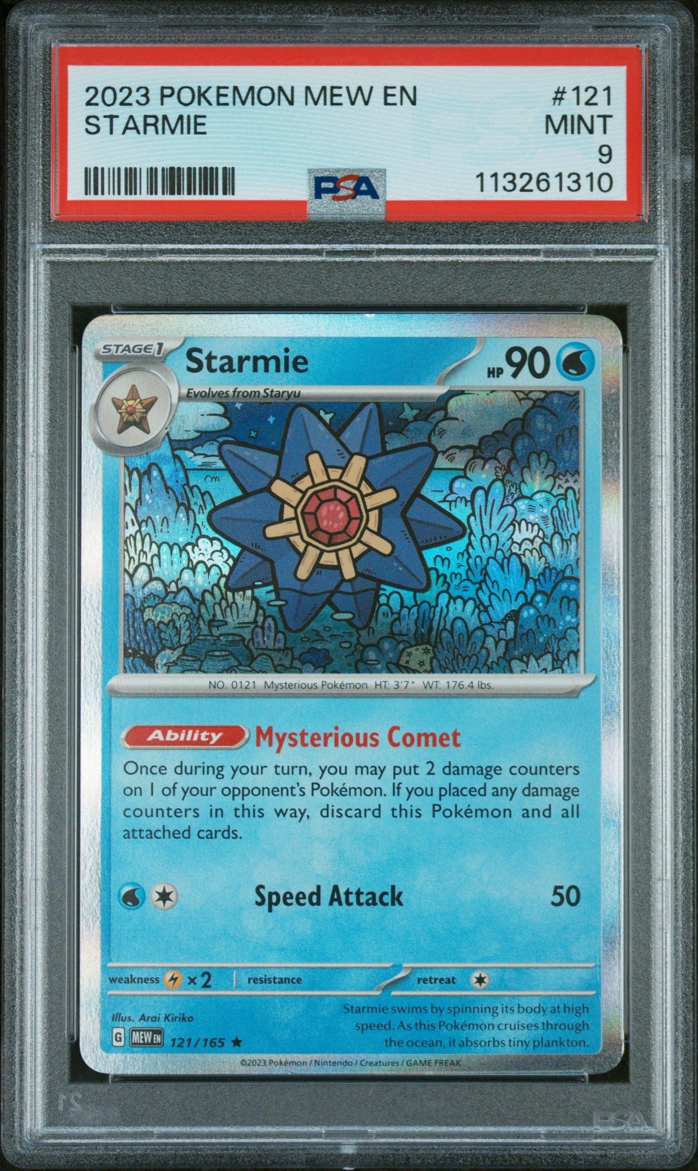 2023 Pokemon Mew En-151 121 Starmie PSA 9
