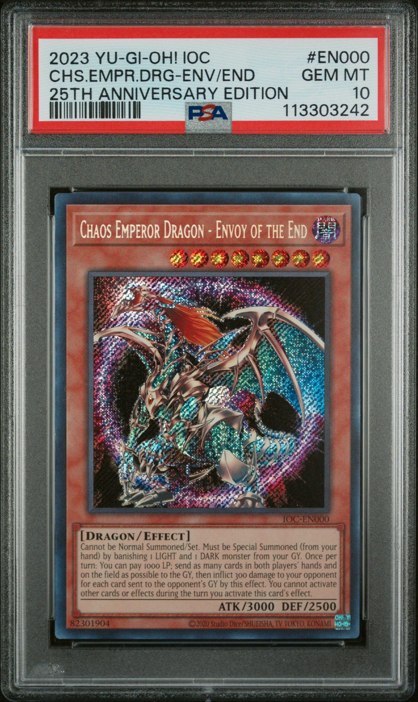 2023 Yu-gi-oh! Invasion Of Chaos 25th Anniversary Edition En000 Chaos Emperor Dragon