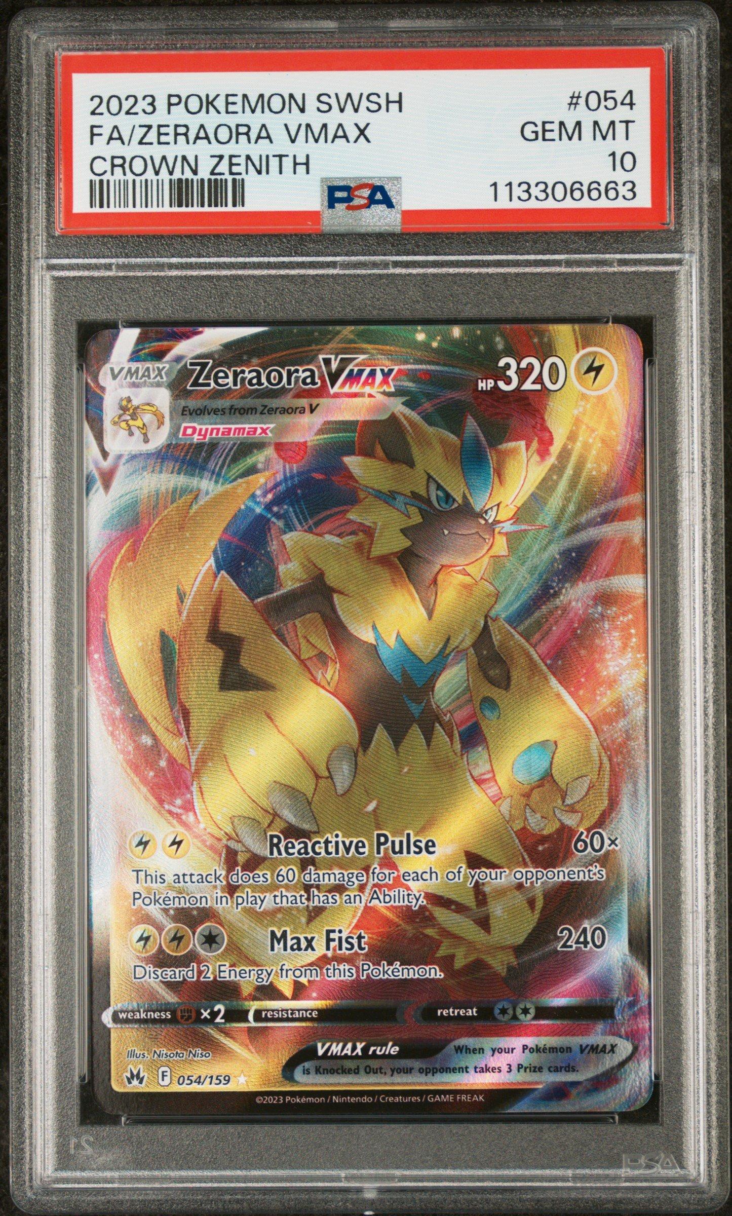 2023 Pokemon Sword And Shield Crown Zenith 054 Full Art/zeraora