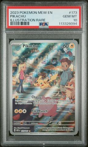2023 Pokemon Mew En-151 173 Pikachu Illustration Rare PSA 10