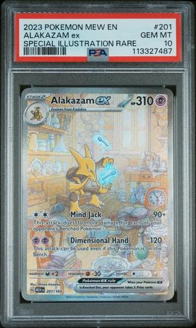 2023 Pokemon Mew En-151 201 Alakazam Ex Special Illustration Rare