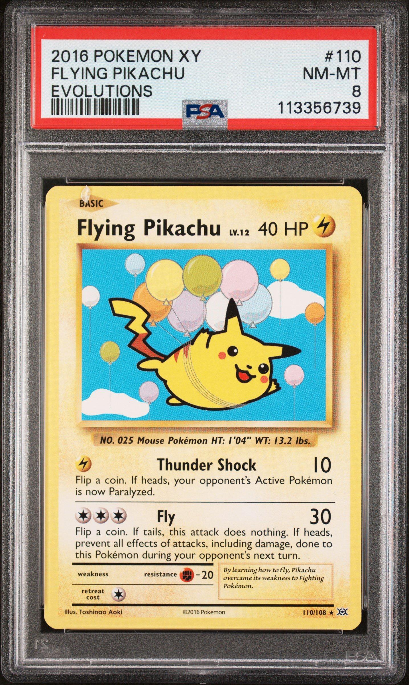 2016 Pokemon Xy Evolutions 110 Flying Pikachu PSA