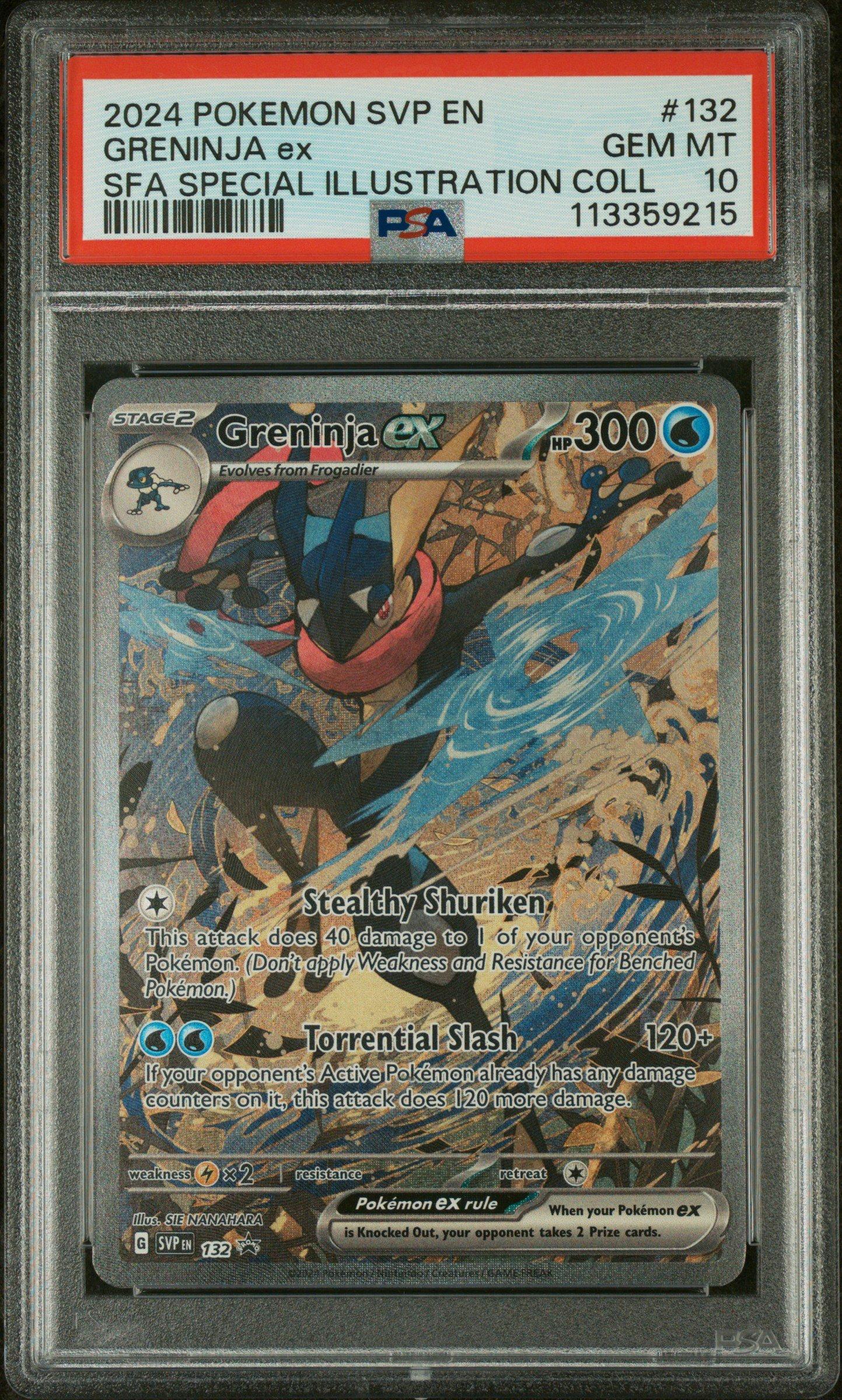 2024 Pokemon Svp En-sv Black Star Promo 132 Greninja Ex Shrouded