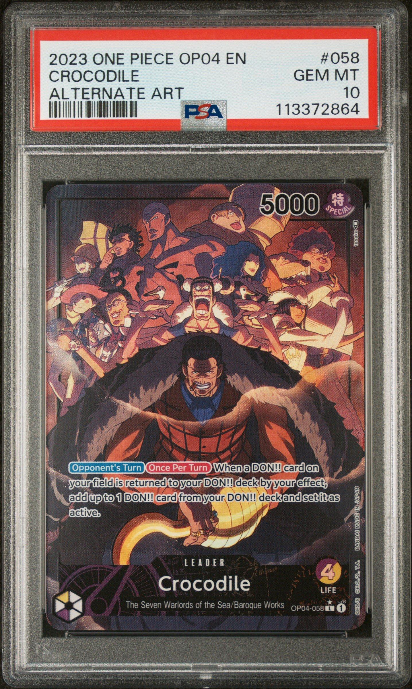2023 One Piece Op04-kingdoms Of Intrigue 058 Crocodile Alternate