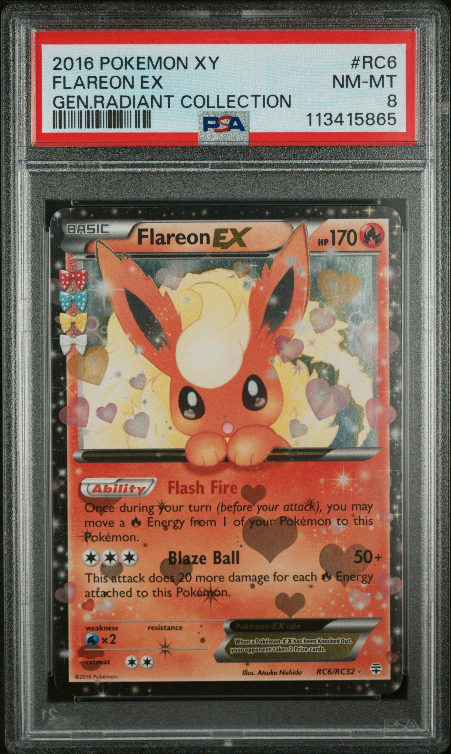 2016 Pokemon Xy Generations Radiant Collection Rc6 Flareon Ex PSA