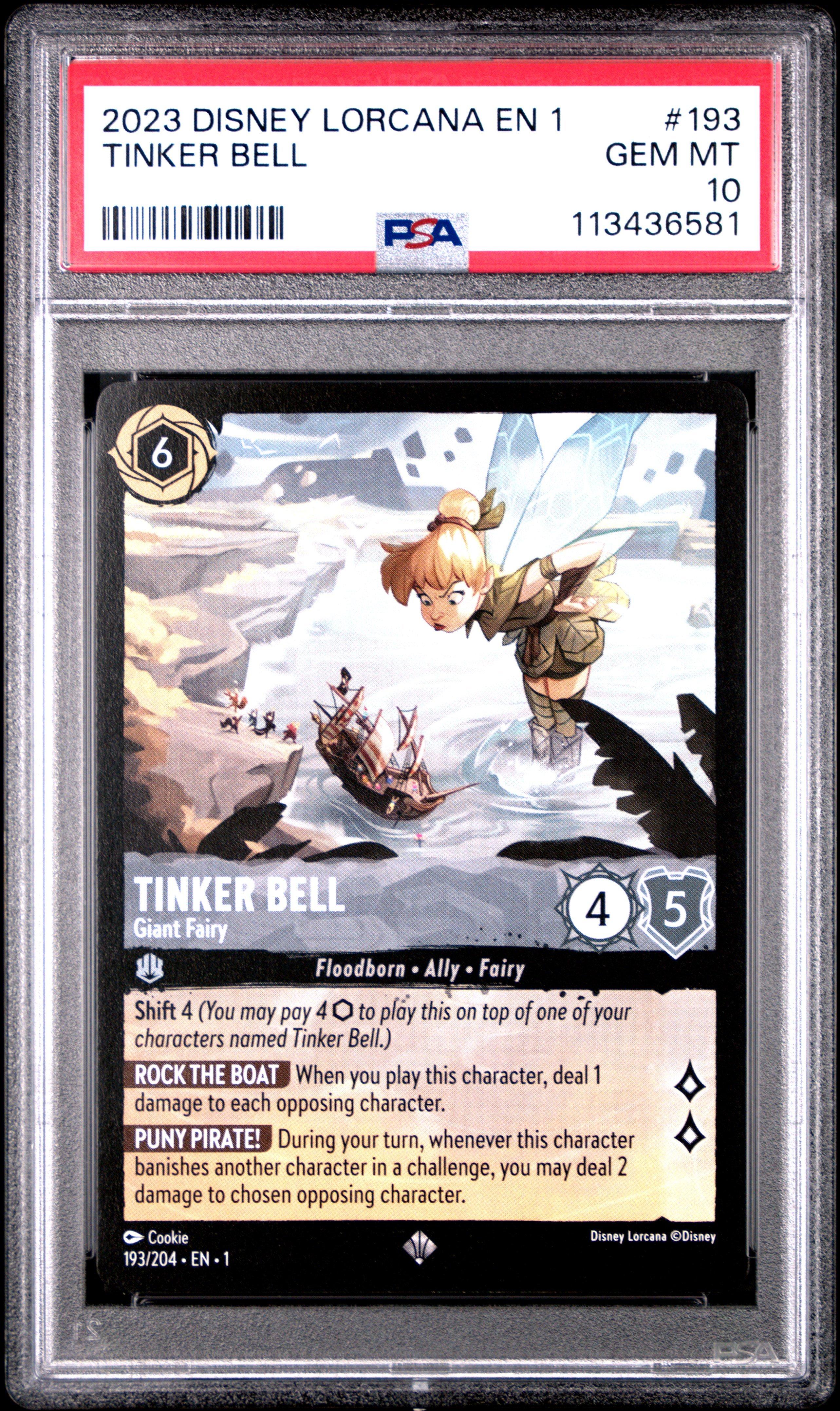2023 Disney Lorcana En 1-the First Chapter 193 Tinker Bell
