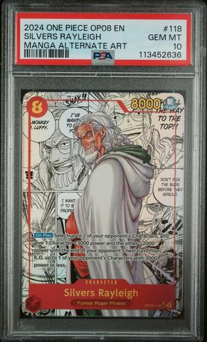 2024 ONE PIECE シルバーズ・レイリー MANGA ALTERNAT Silvers Rayleigh (Alt Art) OP12-001 L Legacy of the Master