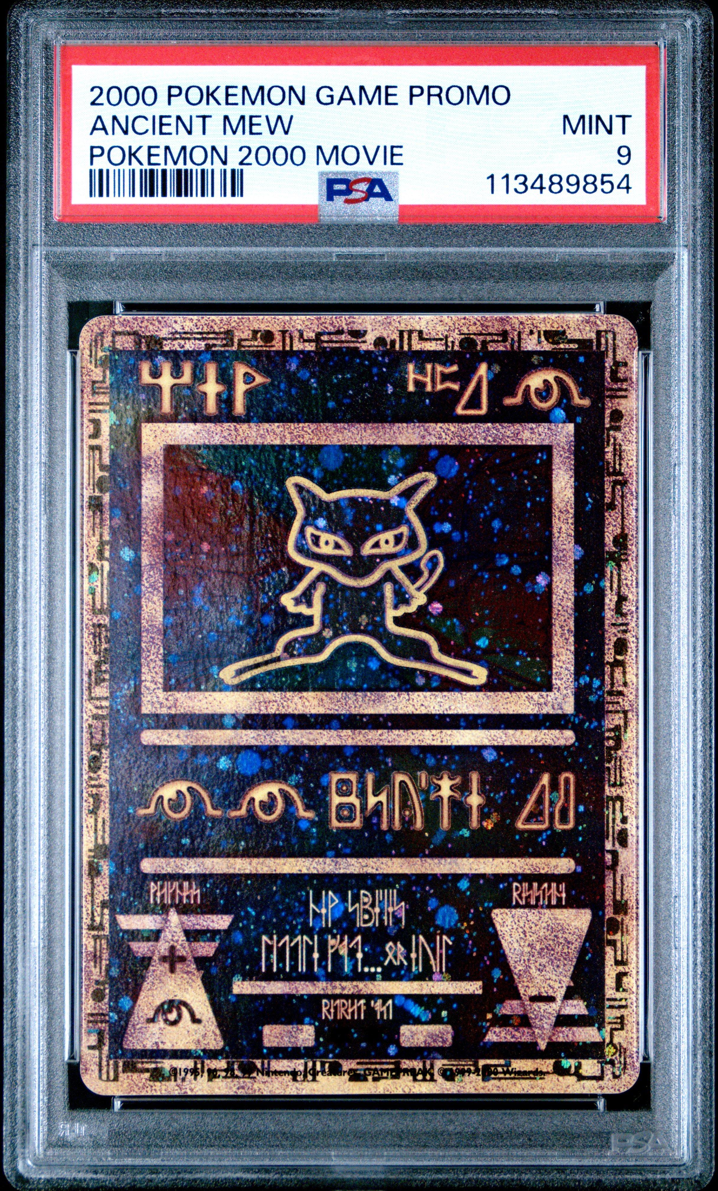 2000 Pokemon Game Movie Ancient Mew Pokemon 2000 Movie PSA 9