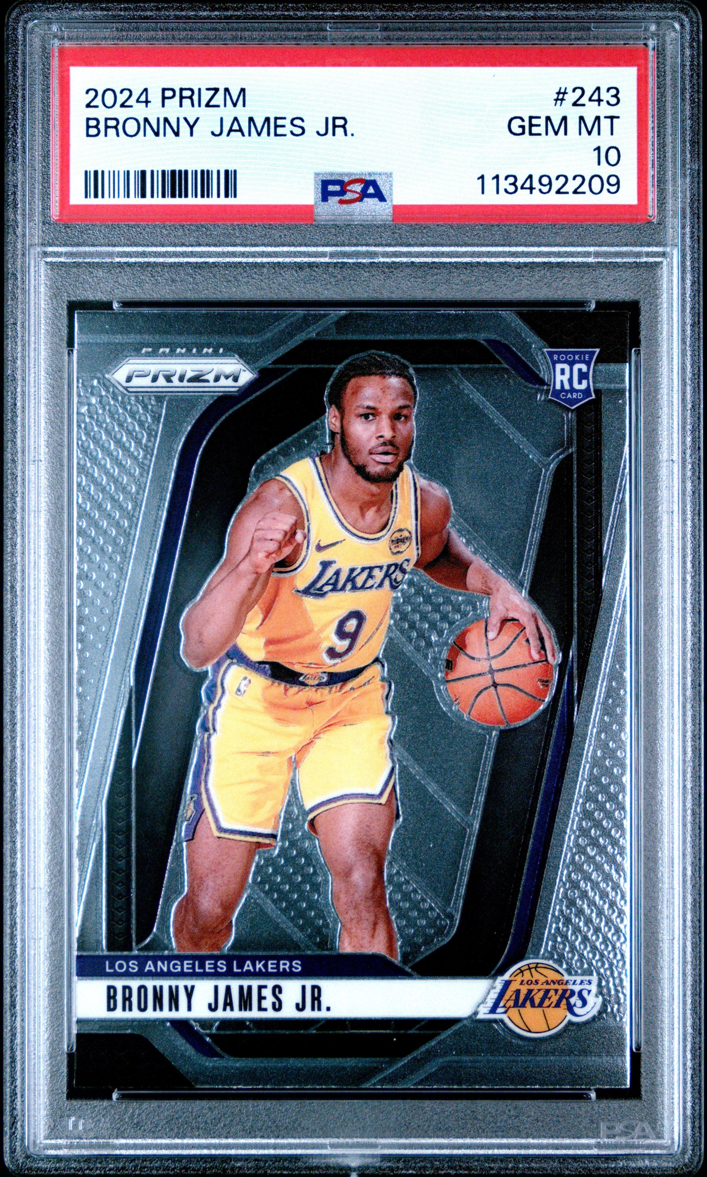 2024 Panini Prizm 243 Bronny James Jr. PSA 10 Graded Card | GameStop