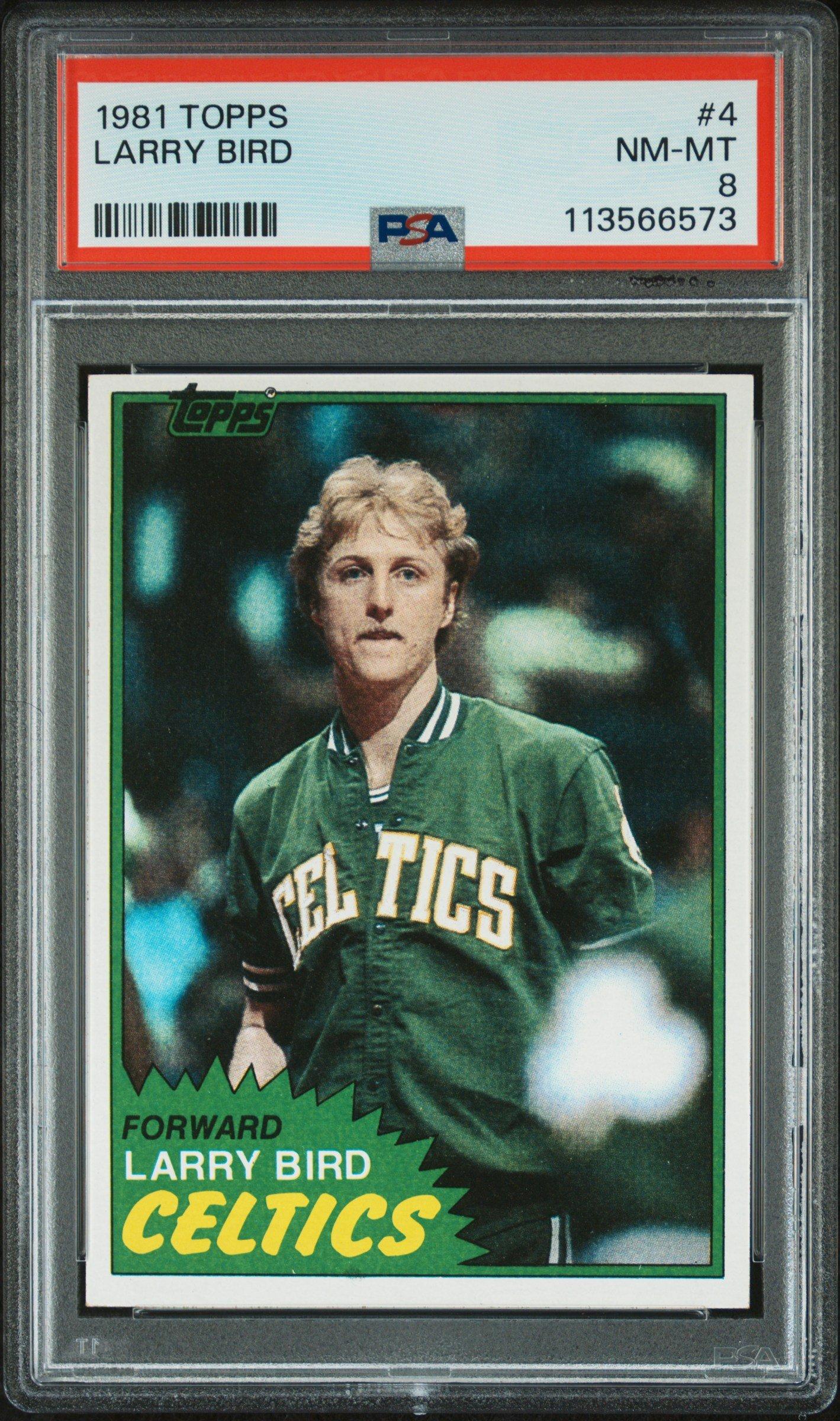 1981 Topps 4 Larry Bird PSA 8