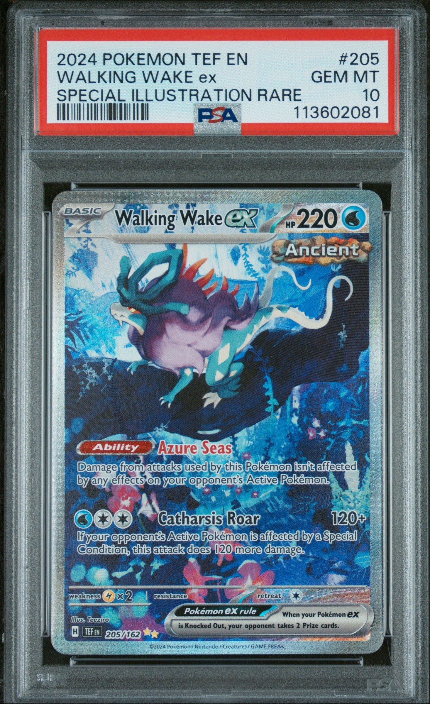 2024 Pokemon Tef En-temporal Forces 205 Walking Wake Ex Special