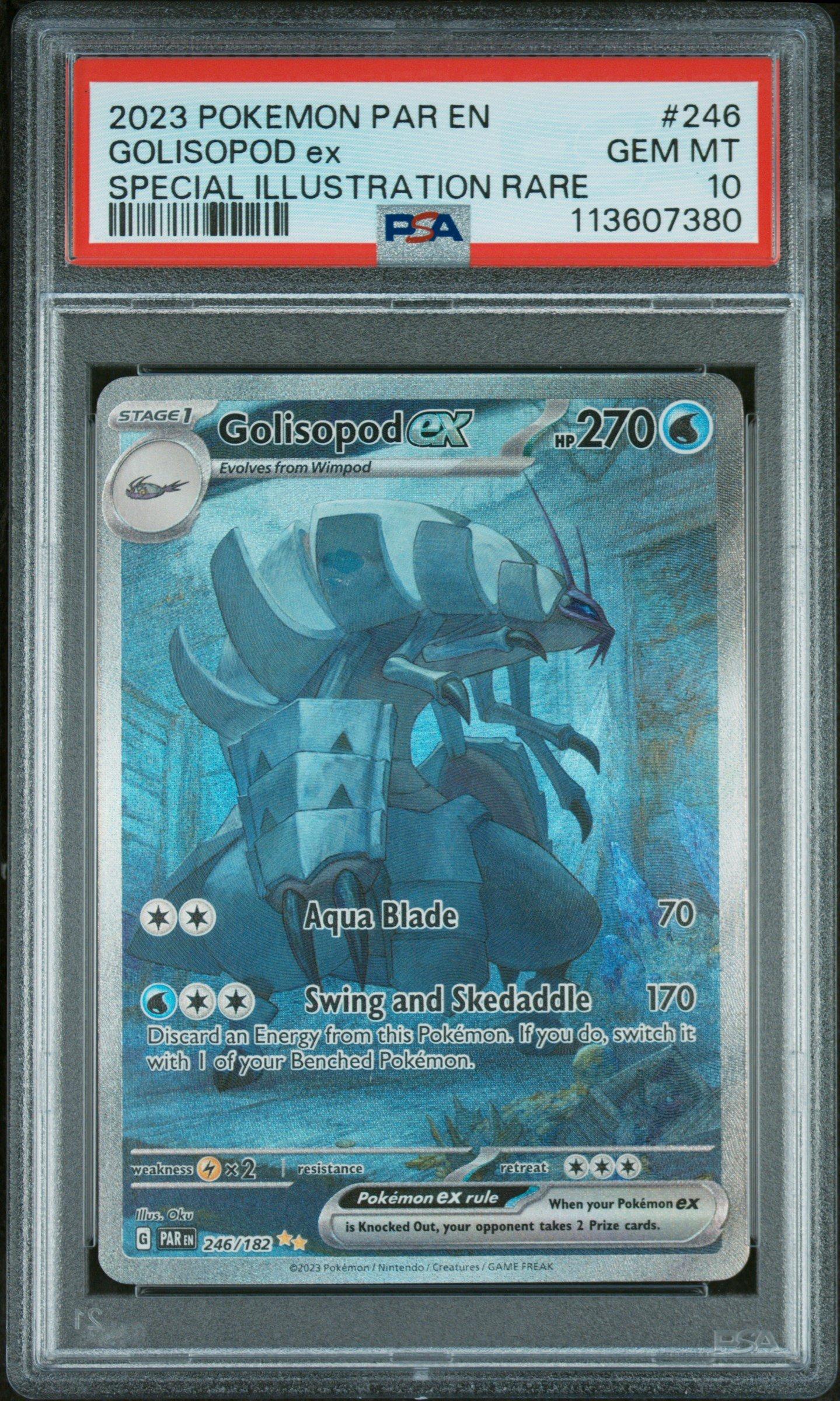 2023 Pokemon Par En-paradox Rift 246 Golisopod Ex Special Illustration Rare PSA