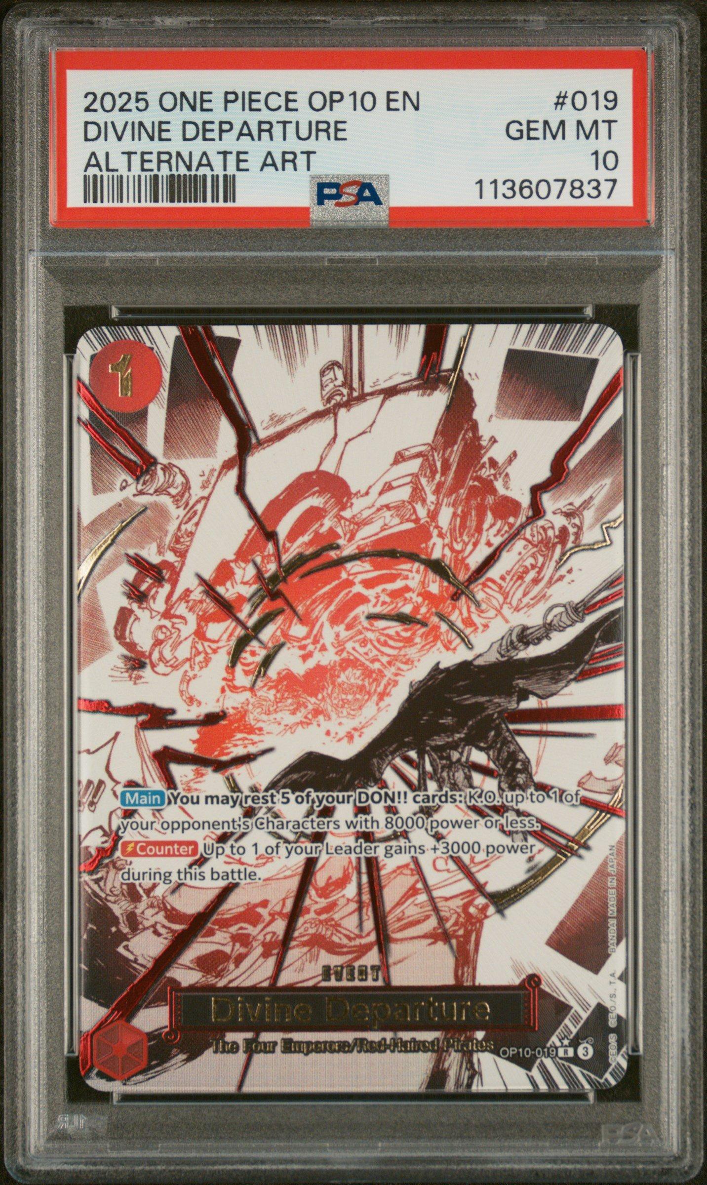2025 One Piece Op10-royal Blood 019 Divine Departure Alternate Art