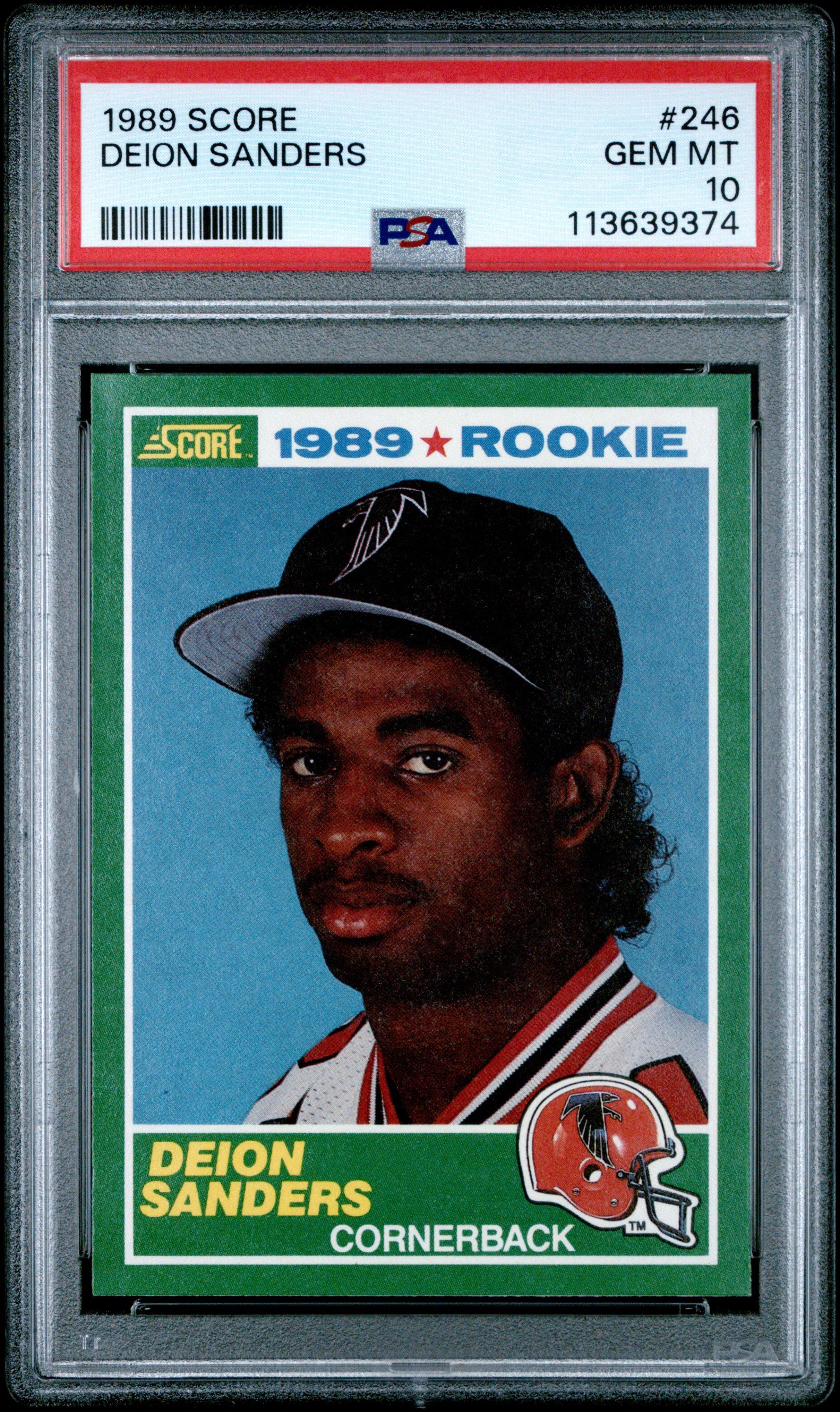 1989 Score 246 Deion Sanders PSA 10