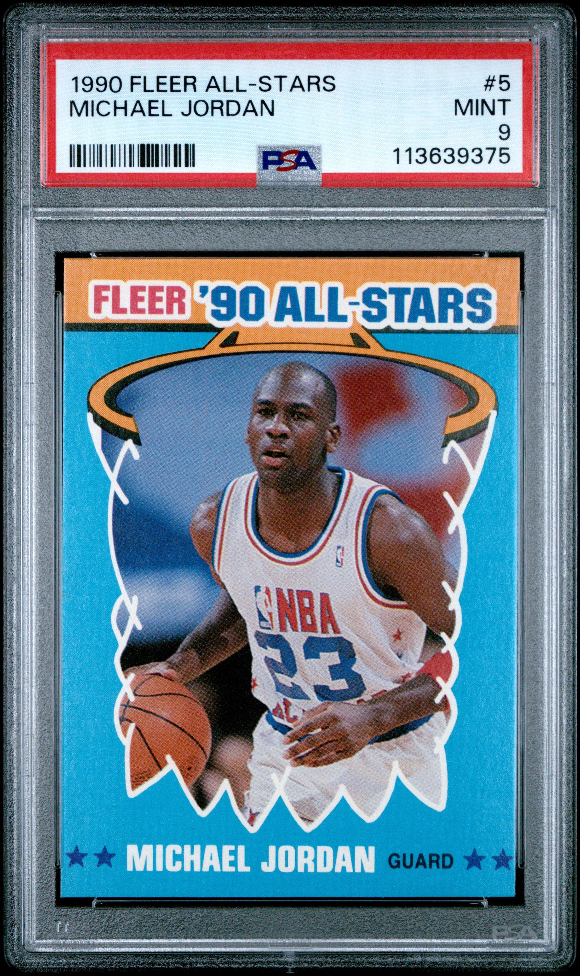 Fleer All-stars 5 Michael Jordan PSA