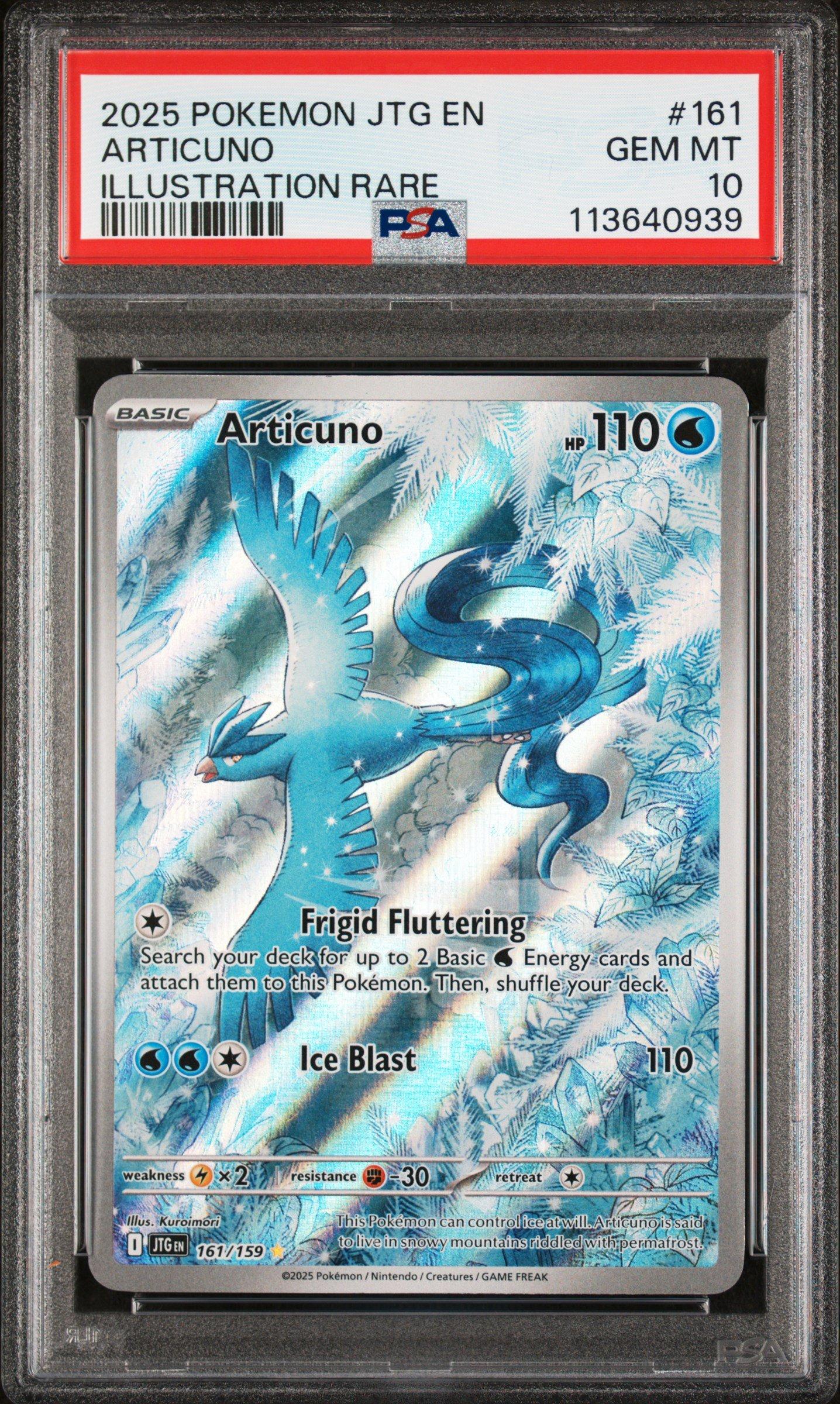 2025 Pokemon Jtg En-journey Together 161 Articuno Illustration