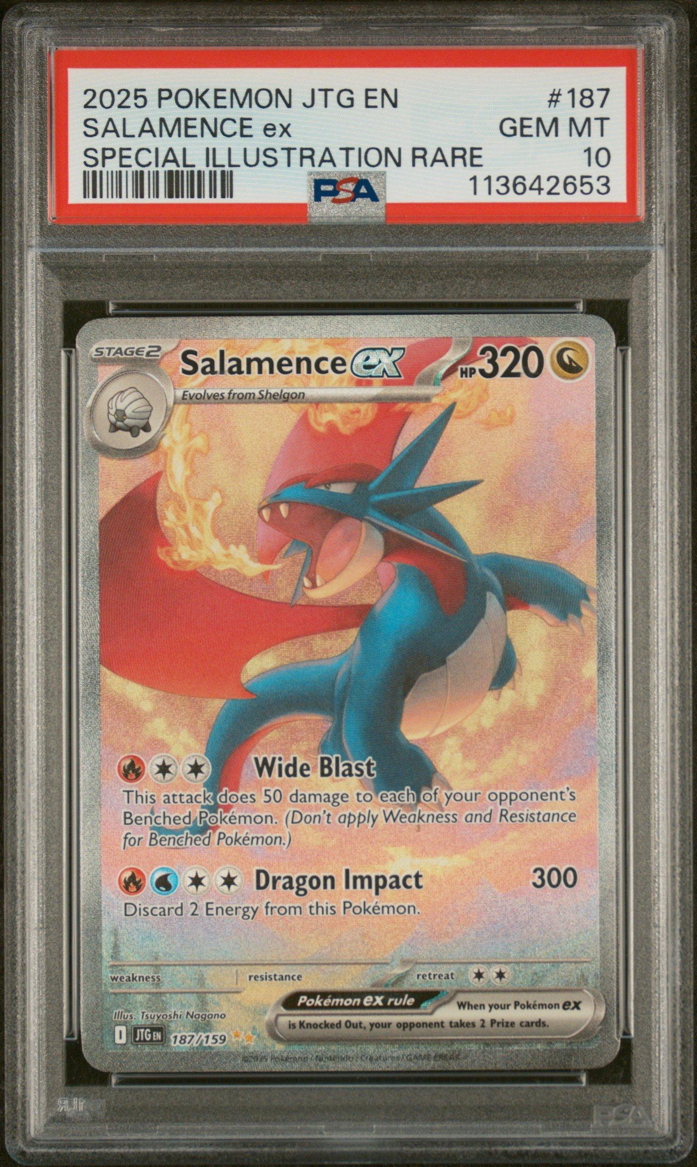 ☆しおり☆ Distinction l & ll 2025 Pokemon Jtg En-journey Together 187 Salamence Ex