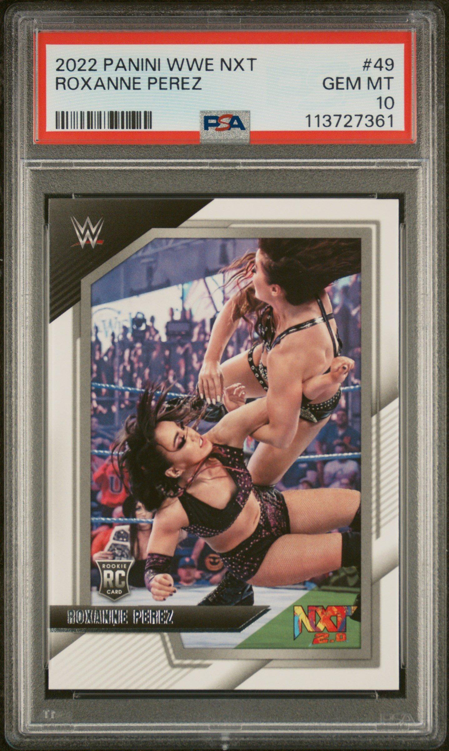 2022 Panini Wwe Nxt 49 Roxanne Perez PSA 10