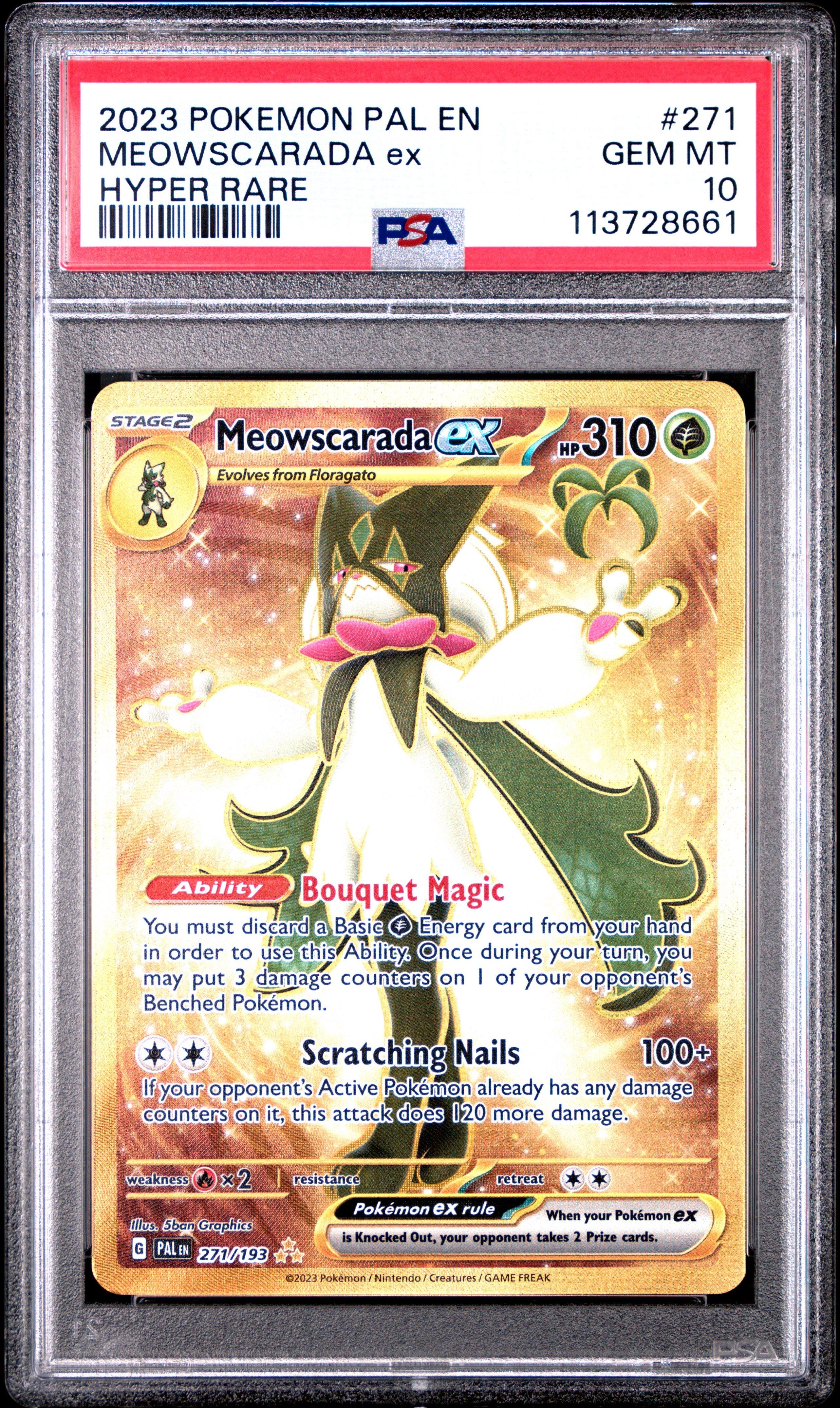2023 Pokemon Pal En-paldea Evolved 271 Meowscarada Ex Hyper Rare