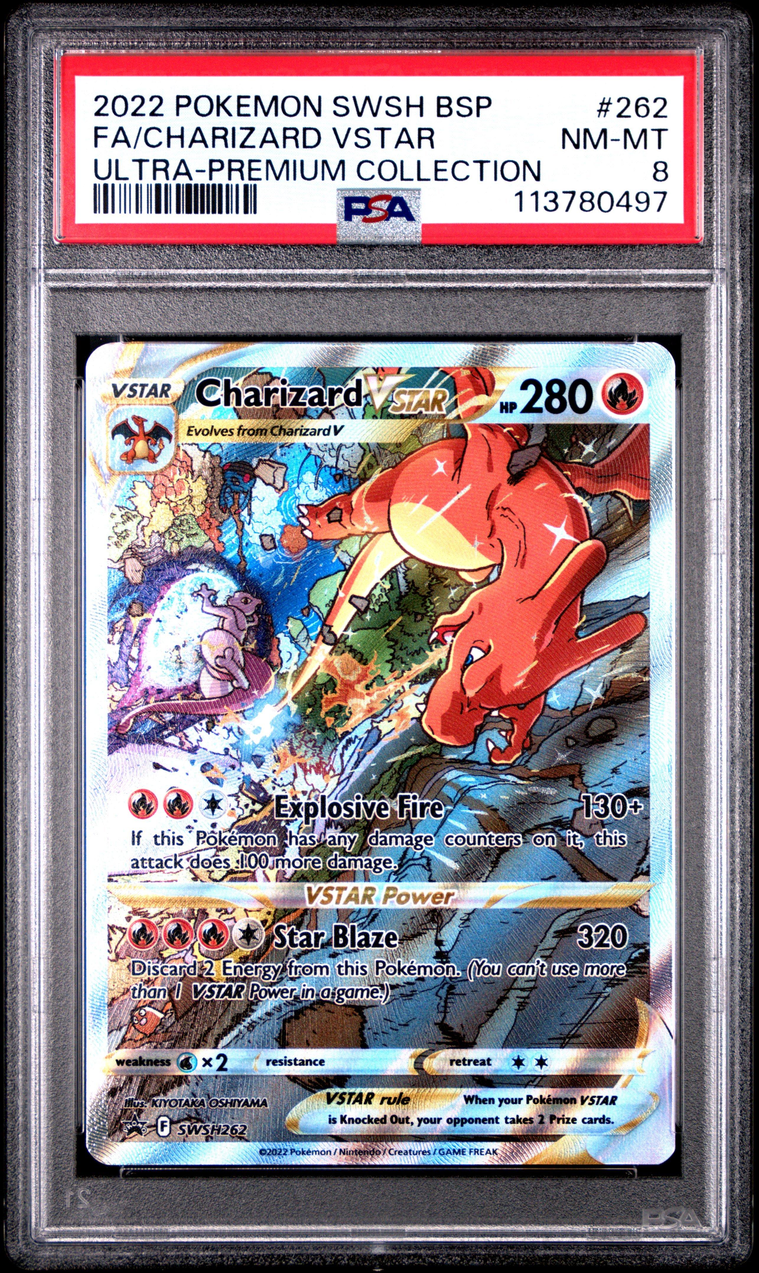 2022 Pokemon Swsh Black Star Promo 262 Full Art/charizard Vstar