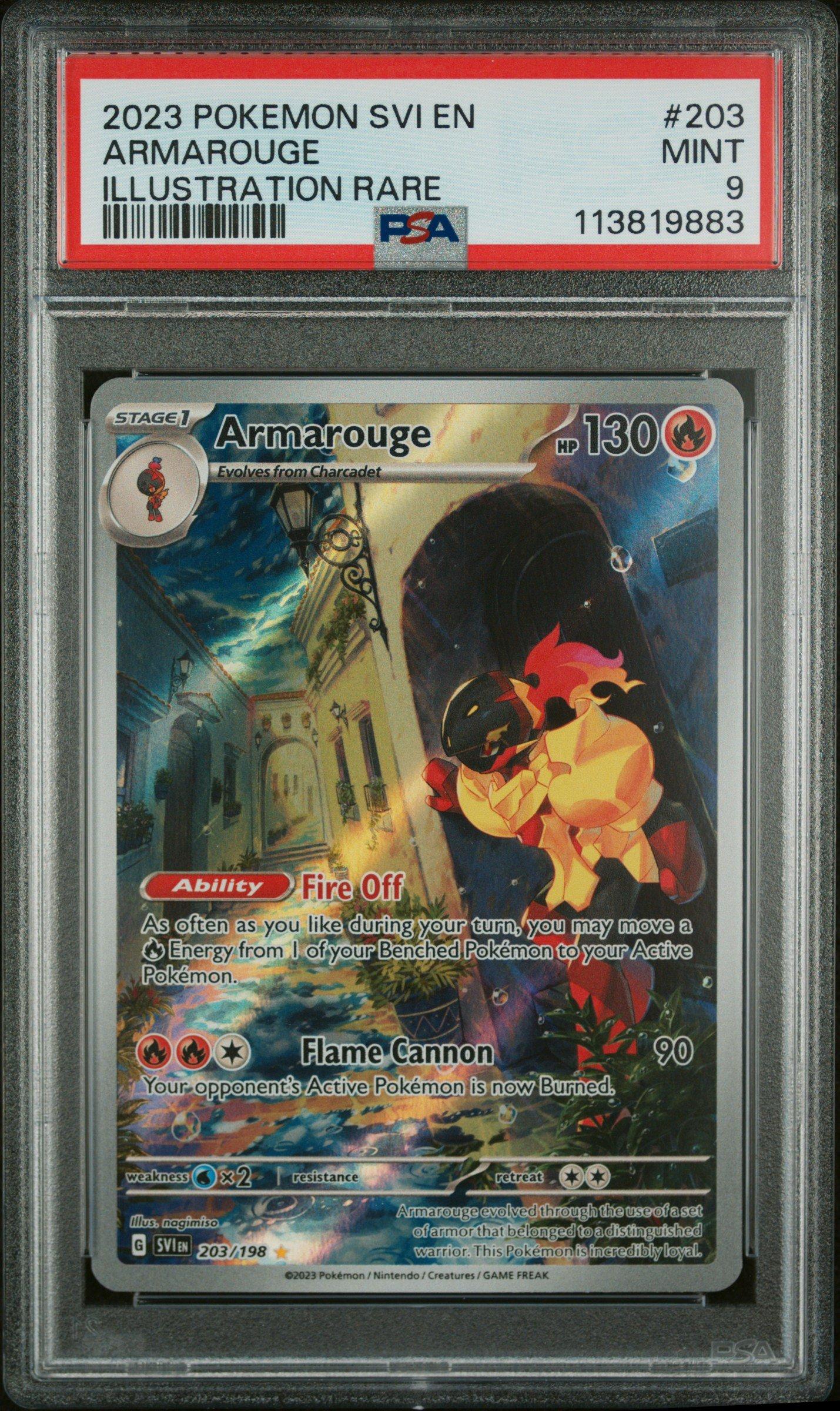 2023 Pokemon Svi En-scarlet & Violet 203 Armarouge Illustration