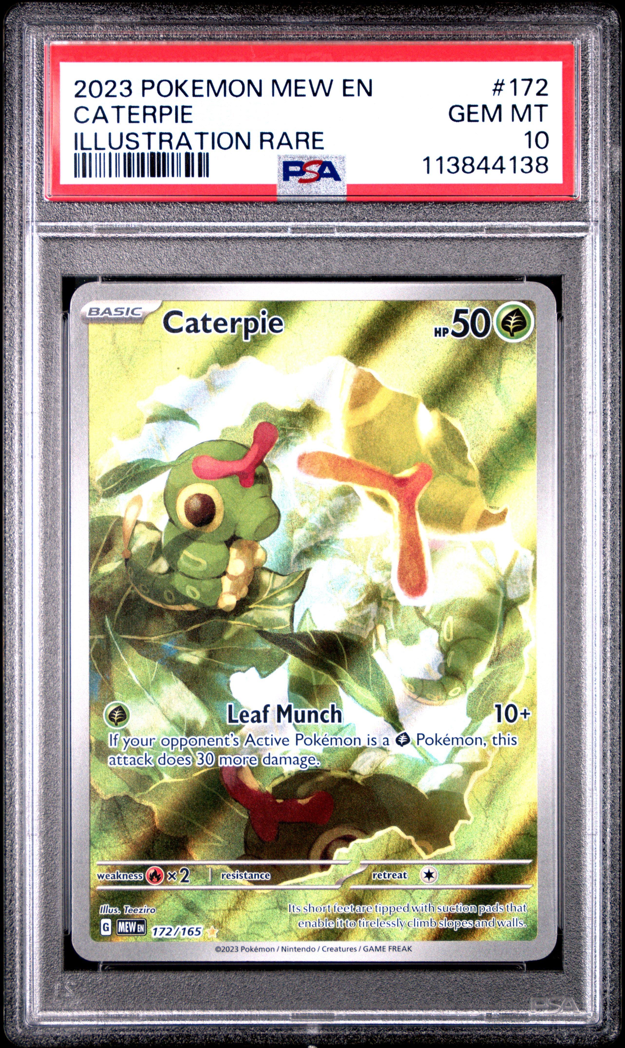 caterpie pokemon card value 2016 (1/68) [Sun & Moon: Hidden Fates] 2023 Pokemon Mew En-151 172