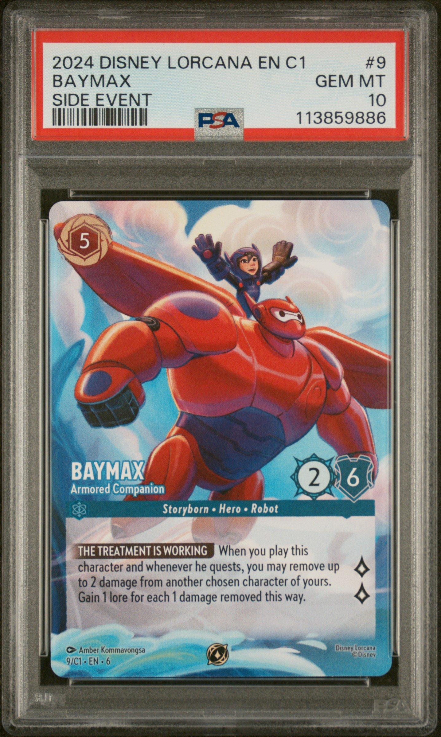 2024 Disney Lorcana En C1-lorcana Challenge Promo 9 Baymax - Armored  Companion Side Event PSA 10 Graded Card | GameStop