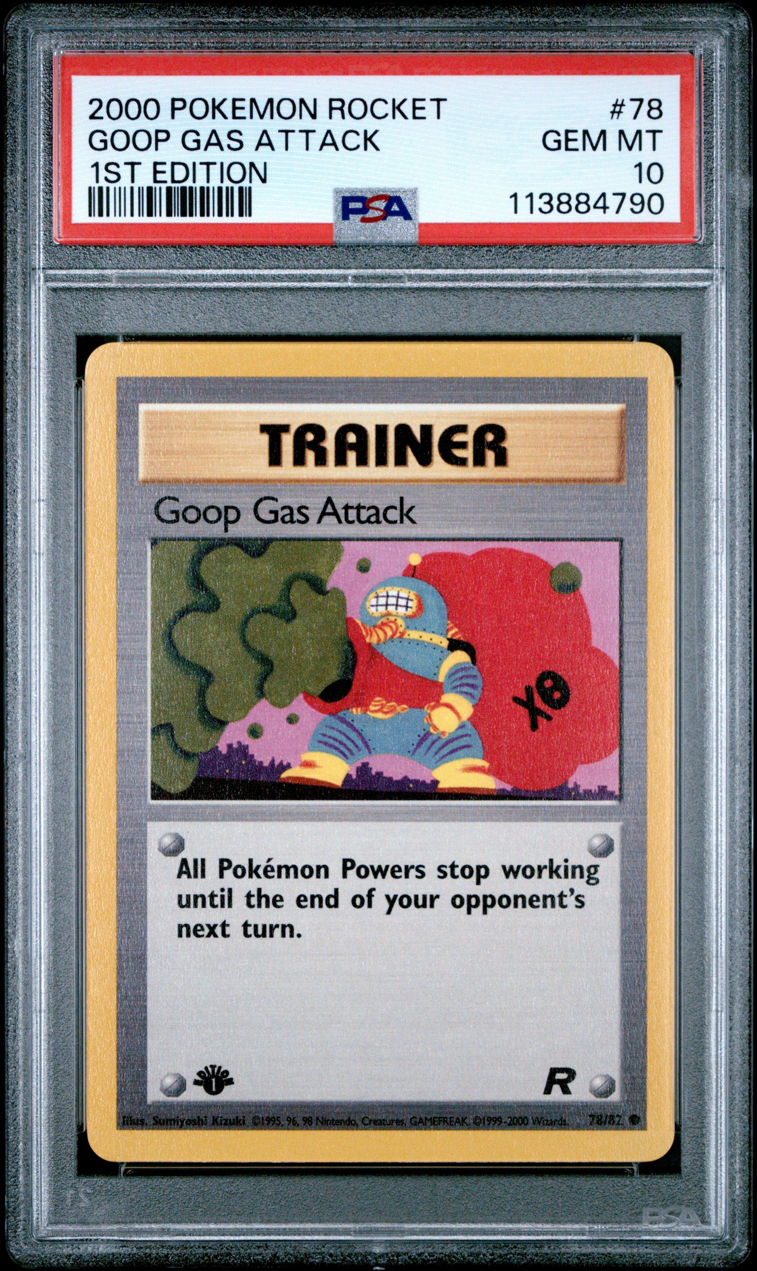 2000 Pokemon Rocket 78 Goop Gas Attack 1st Edition PSA