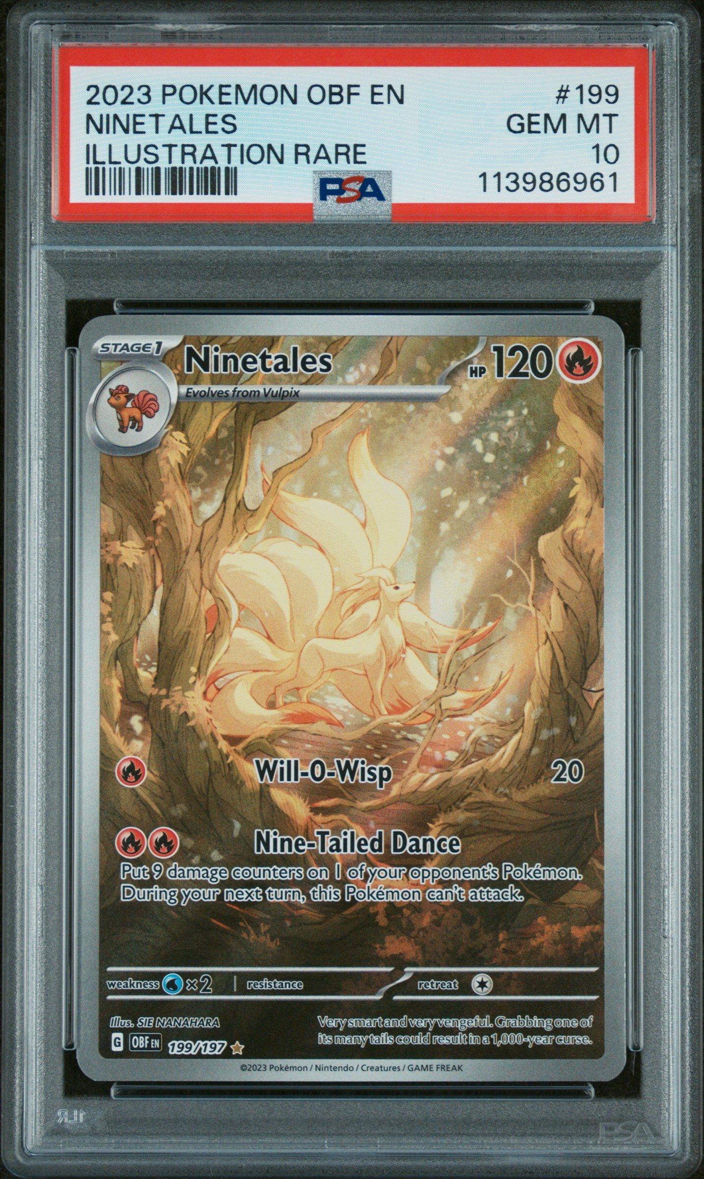 2023 Pokemon Obf En-obsidian Flames 199 Ninetales Illustration