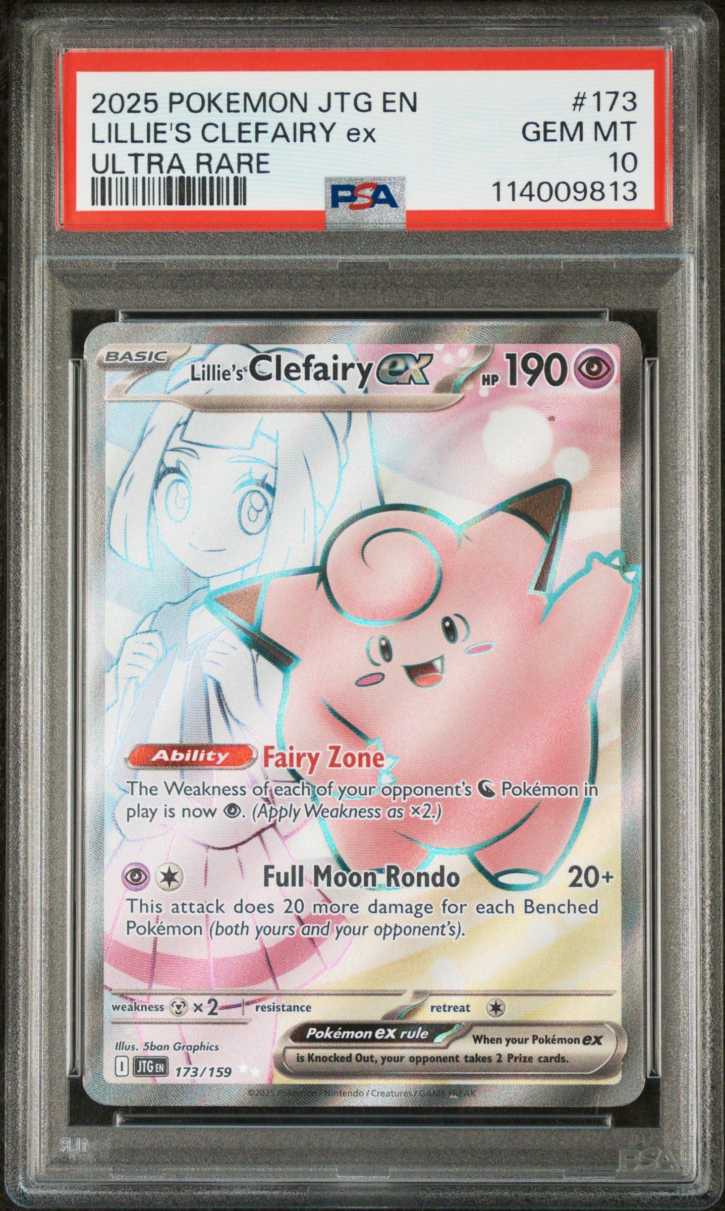 2025 Pokemon Jtg En-journey Together 173 Lillie's Clefairy Ex