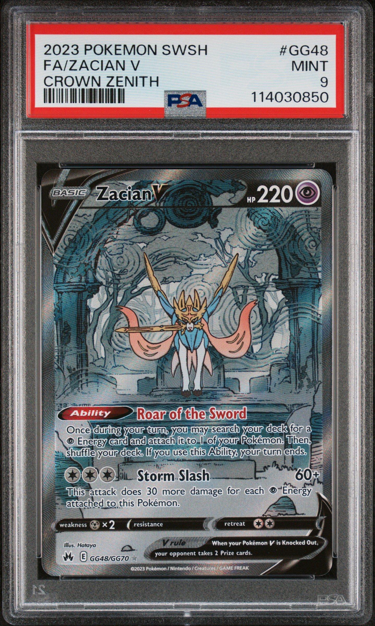 2023 Pokemon Sword And Shield Crown Zenith Gg48 Full Art/zacian V