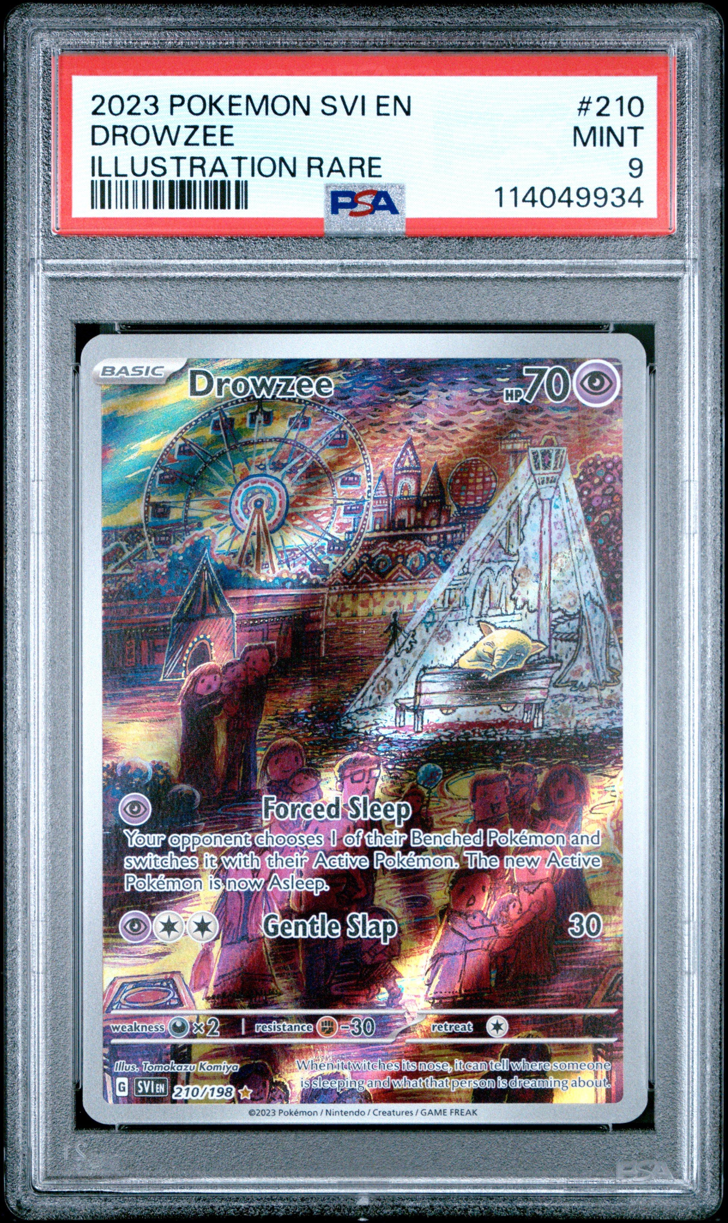 ポケモンカード PSA 2023 Pokemon Svi En-scarlet & Violet 210 Drowzee Illustration Rare