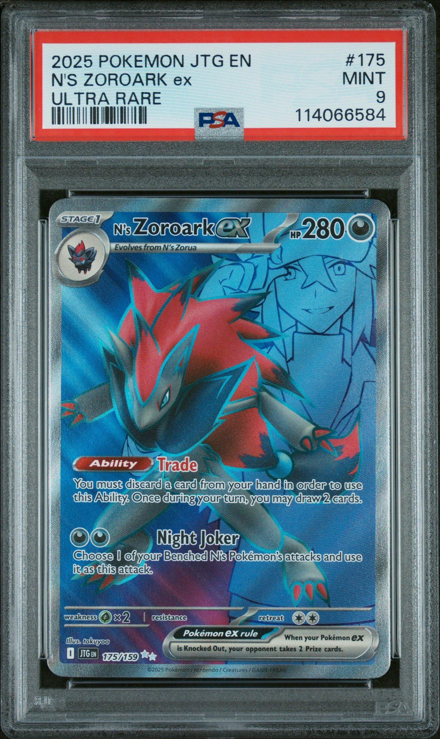 2025 Pokemon Jtg En-journey Together 175 N's Zoroark Ex Ultra Rare