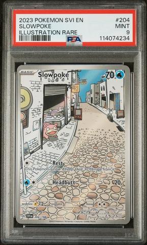 2023 Pokemon Svi En-scarlet & Violet 204 Slowpoke Illustration