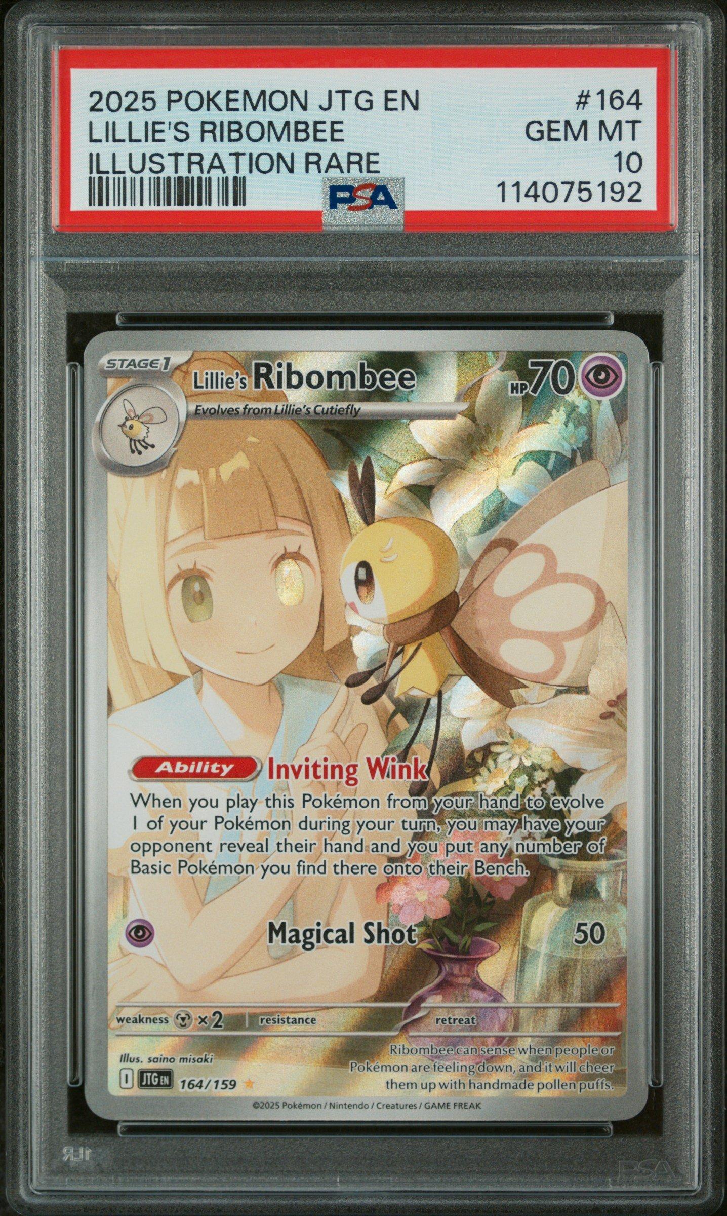 2025 ポケモンカード Lillie's Ribombee 2025 Pokemon Jtg En-journey Together 164 Lillie's Ribombee