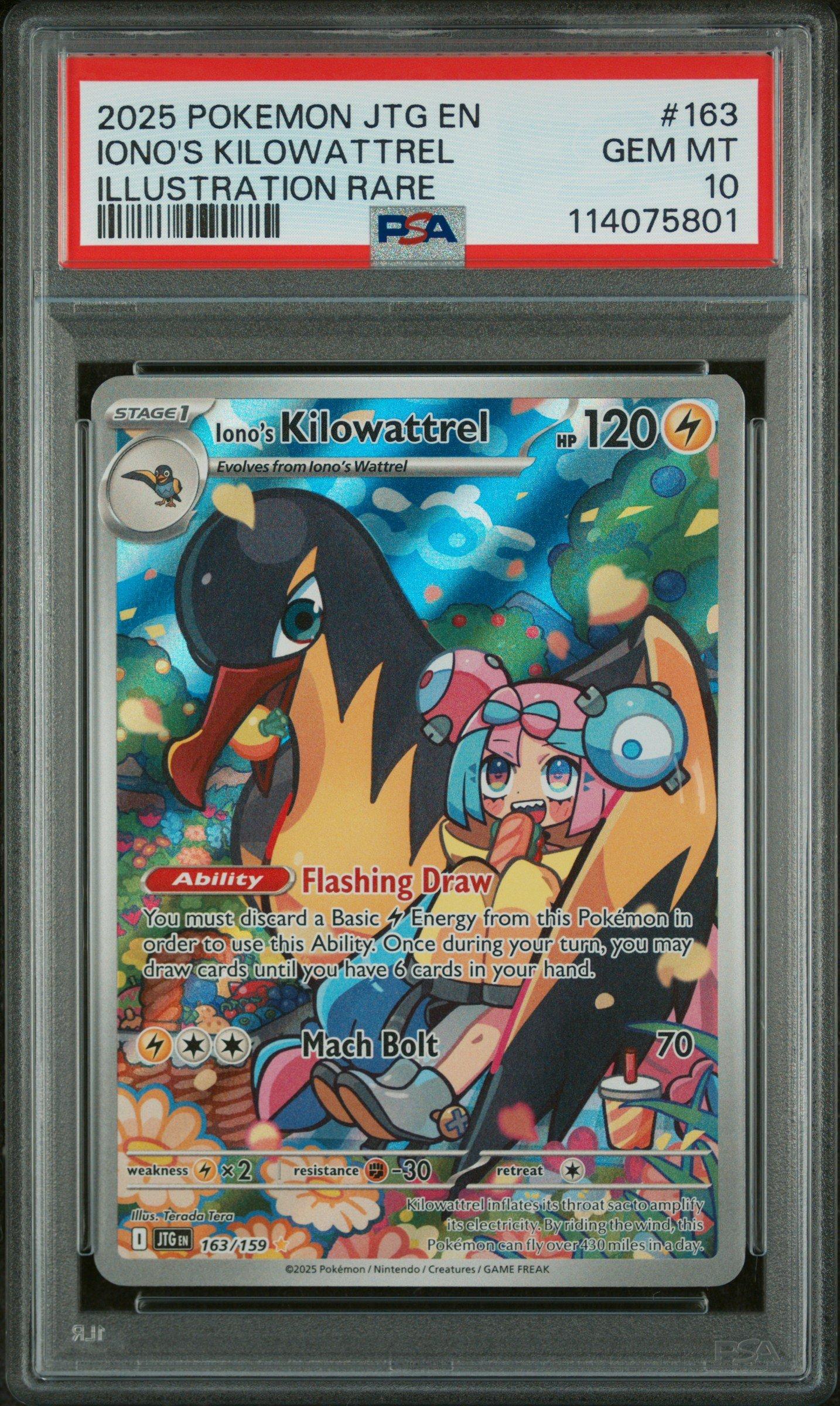 2025 Pokemon Jtg En-journey Together 163 Iono's Kilowattrel
