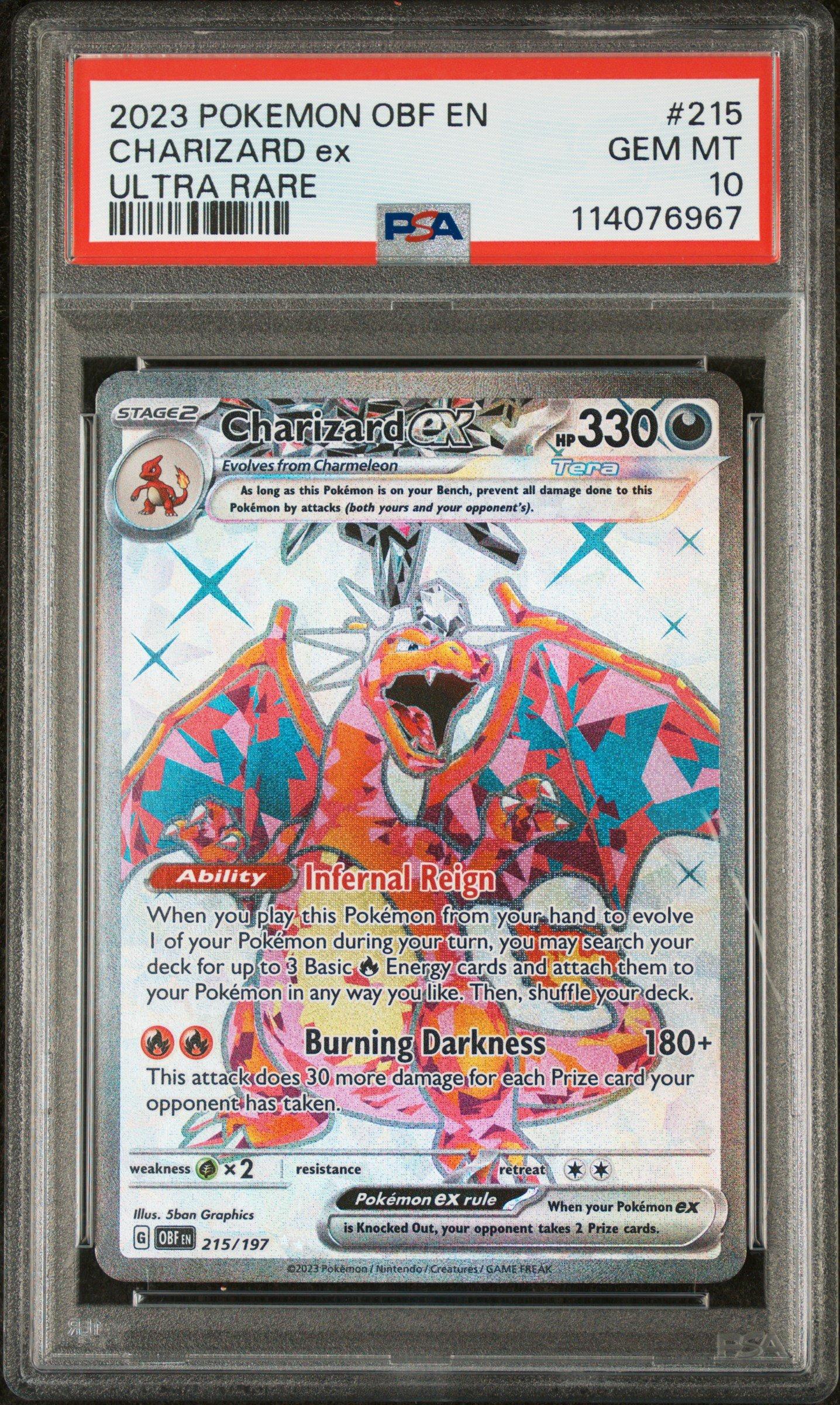 2023 Pokemon Obf En-obsidian Flames 215 Charizard Ex Ultra Rare