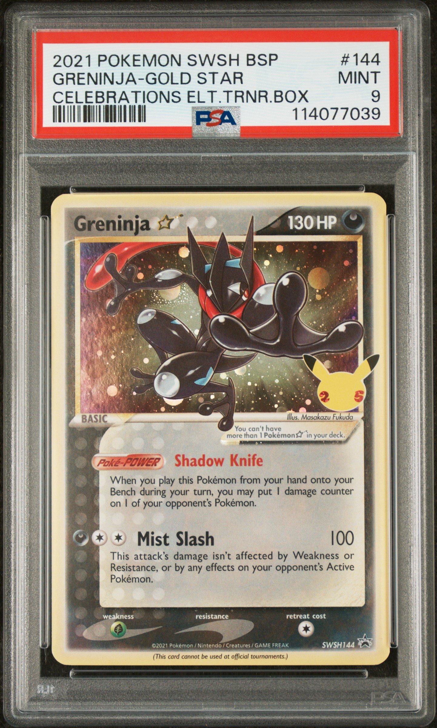 2021 Pokemon Swsh Black Star Promo 144 Greninja-gold Star