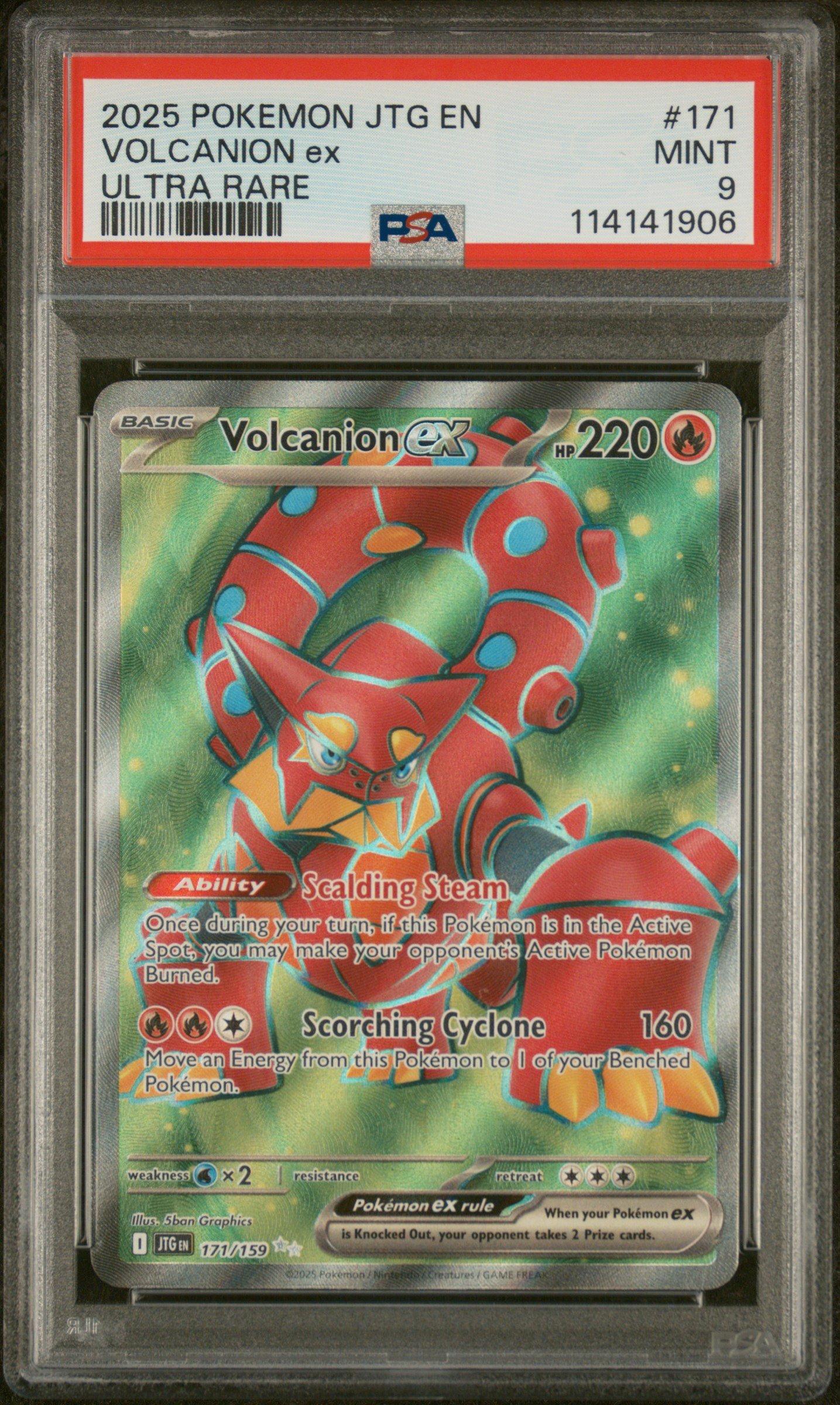 2025 Pokemon Jtg En-journey Together 171 Volcanion Ex Ultra Rare