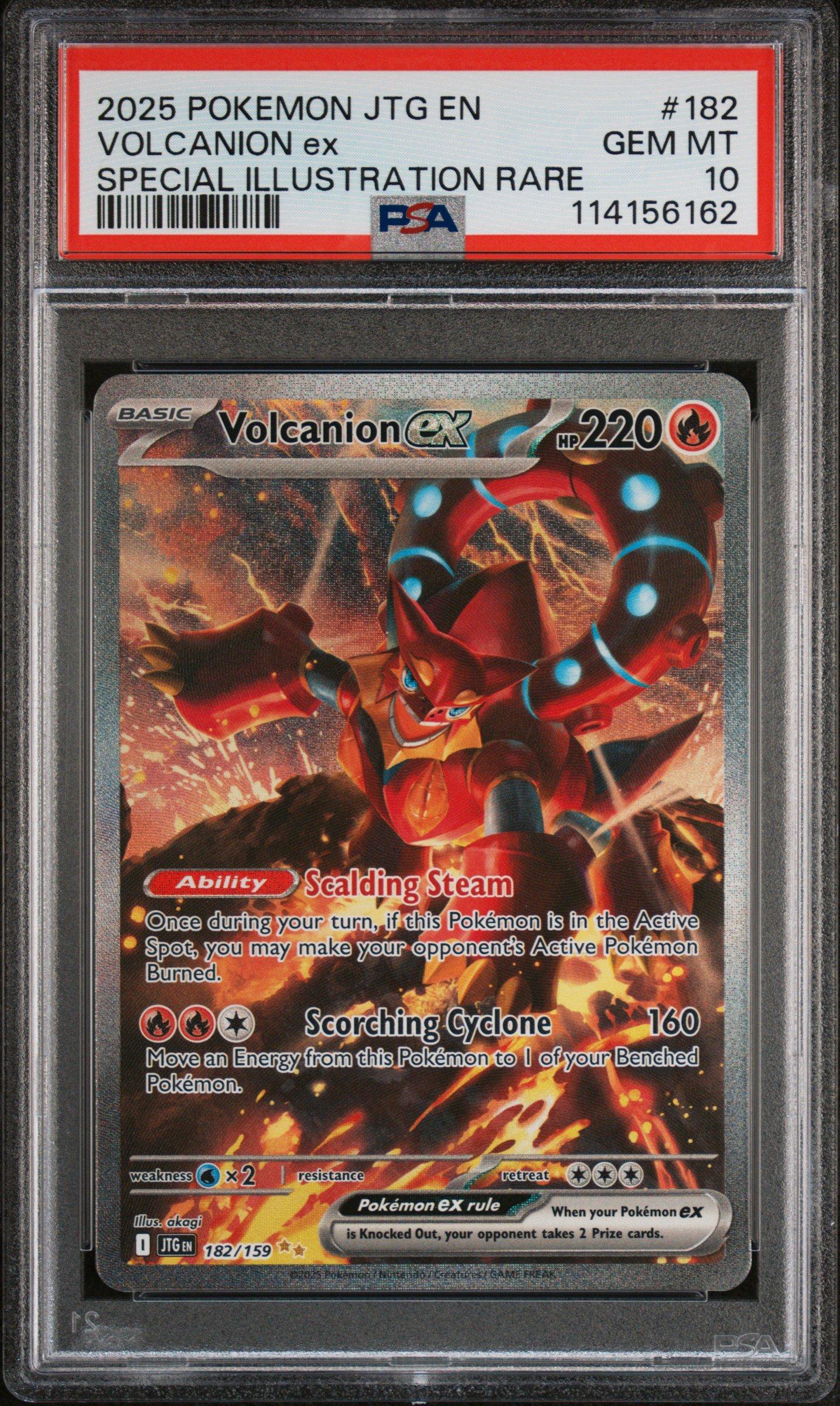 2025 Pokemon Jtg En-journey Together 182 Volcanion Ex Special