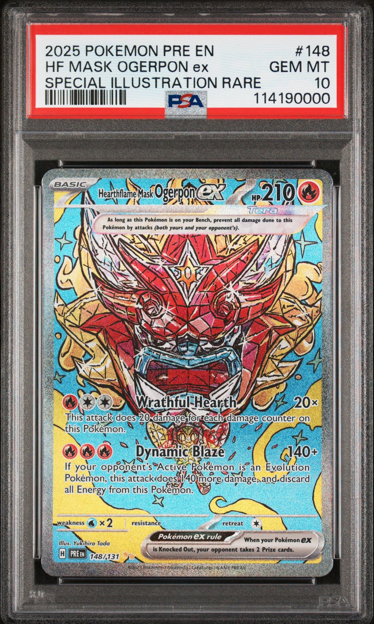 2025 Pokemon Pre En-prismatic Evolutions 148 Hearthflame Mask