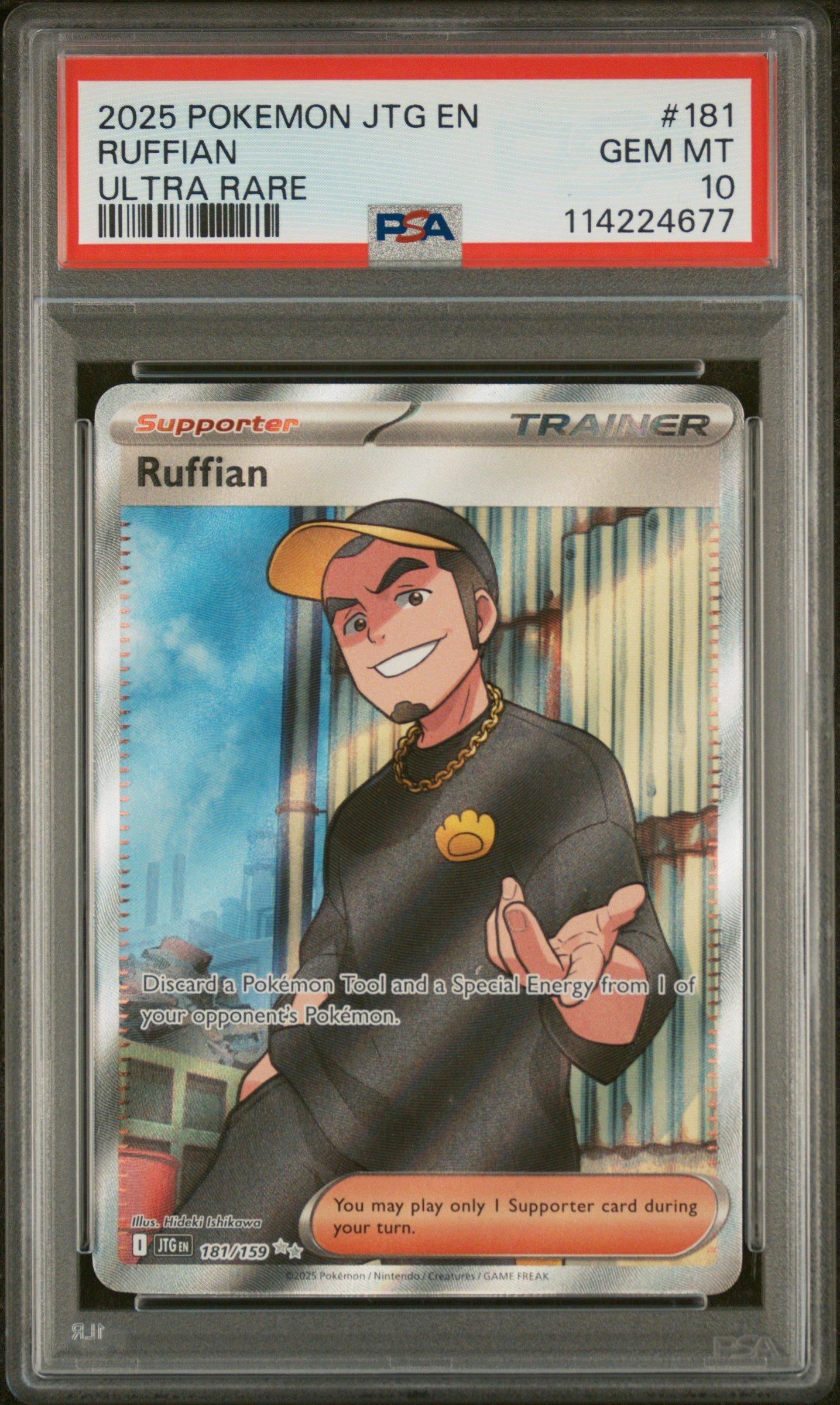 ruffian pokemon card Ruffian 181/159 Ultra Rare Journey Together NM/M
