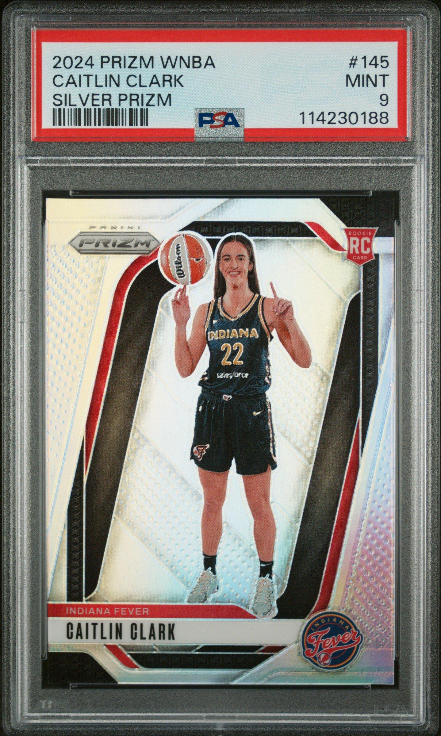 2024 Panini Prizm Wnba Caitlin Clark Silver Prizm PSA 9