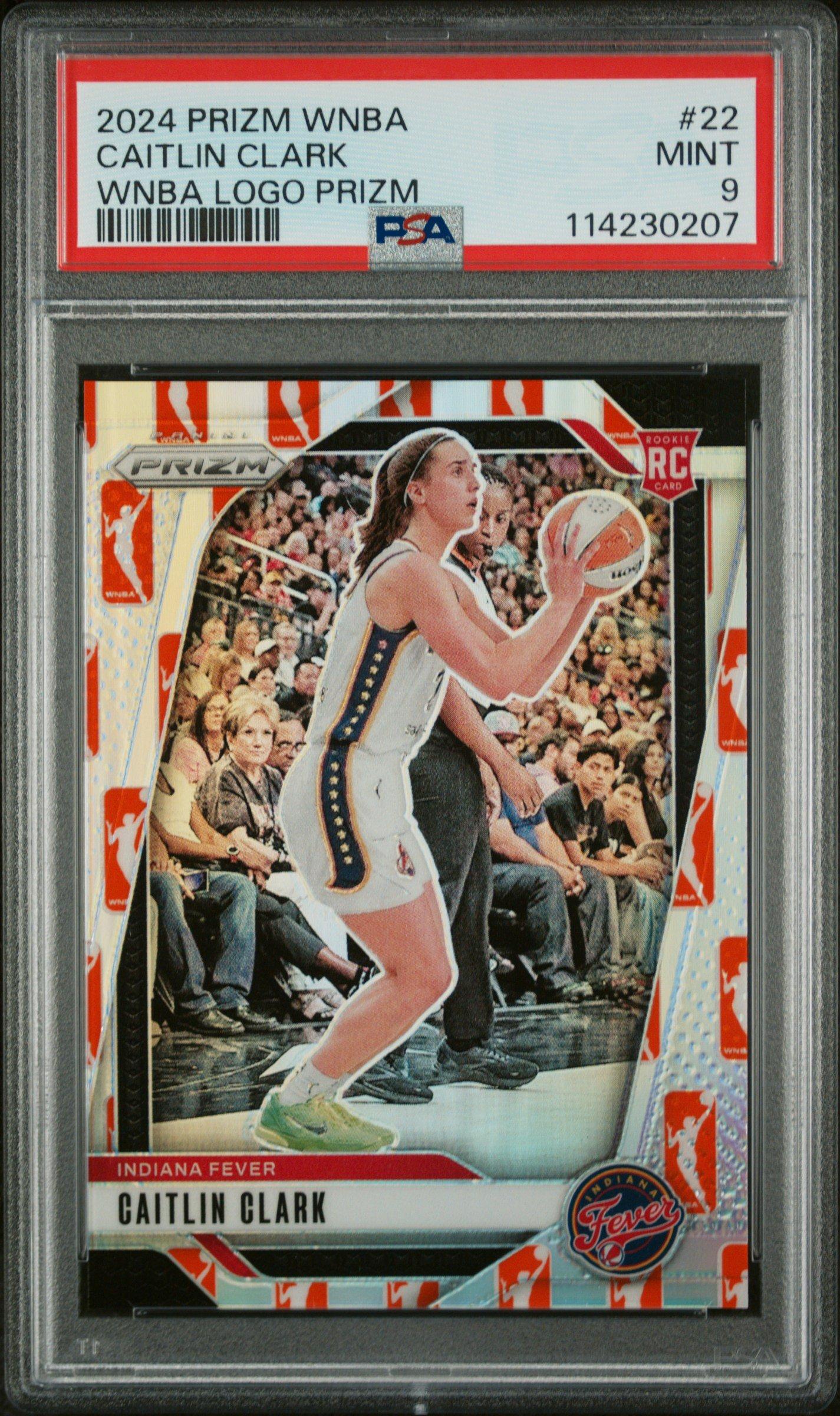 2024 Panini Prizm Wnba 22 Caitlin Clark Wnba Logo Prizm PSA